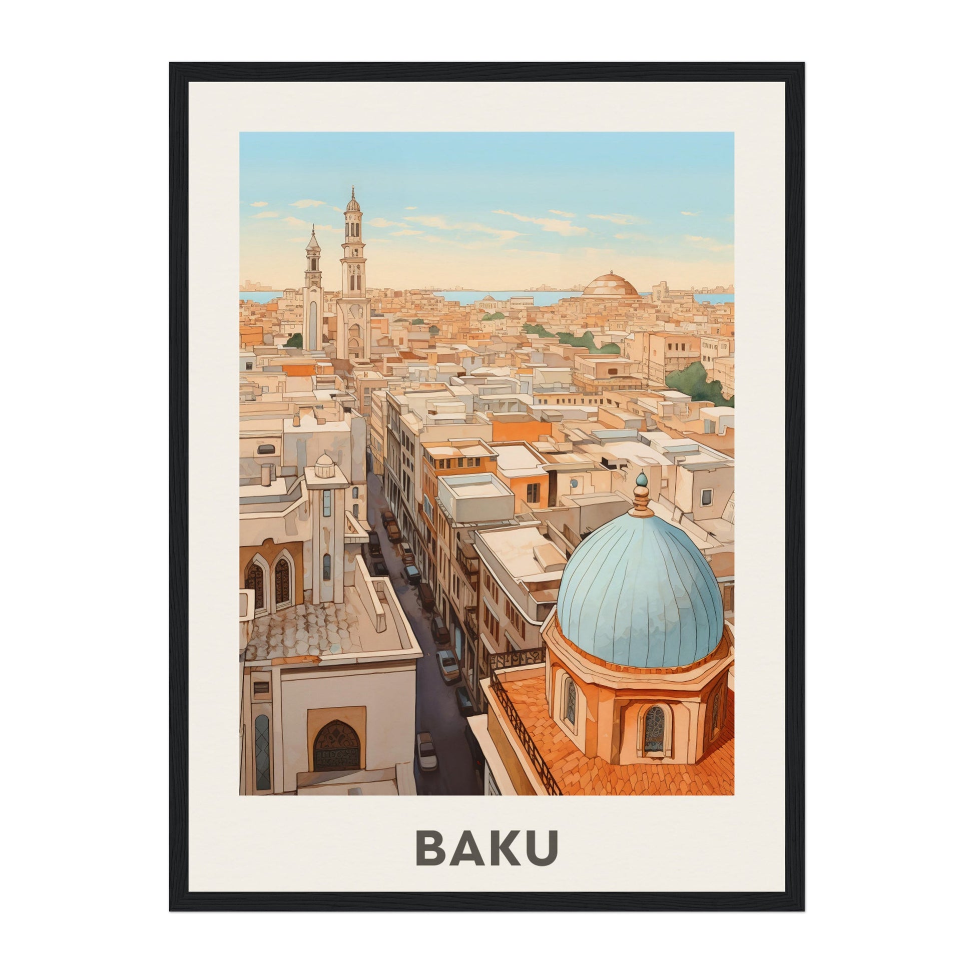 Baku, Azerbaijan Wall Art - Uncharted Borders