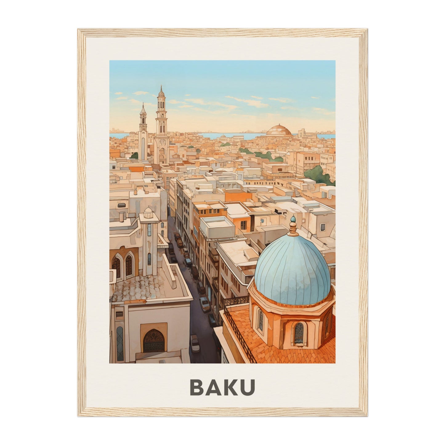 Baku, Azerbaijan Wall Art - Uncharted Borders