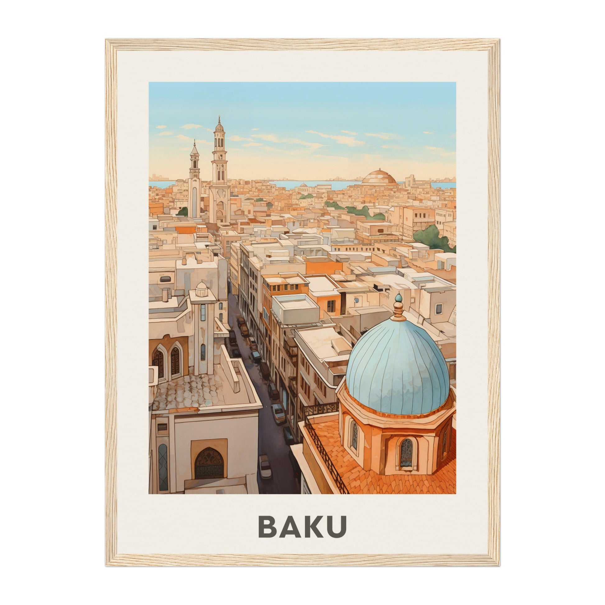 Baku, Azerbaijan Wall Art - Uncharted Borders