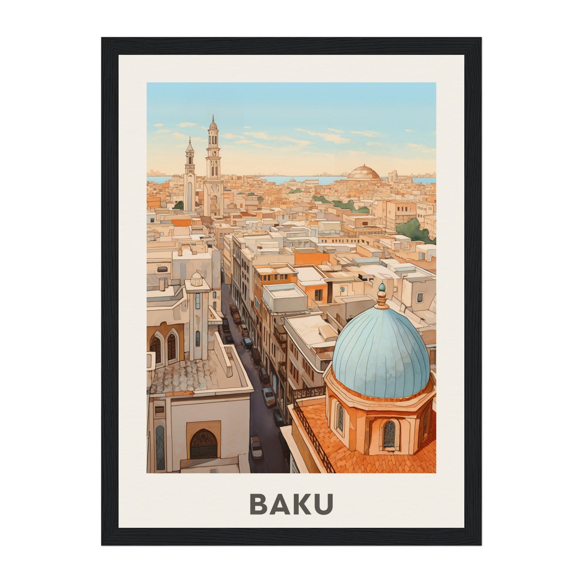 Baku, Azerbaijan Wall Art - Uncharted Borders