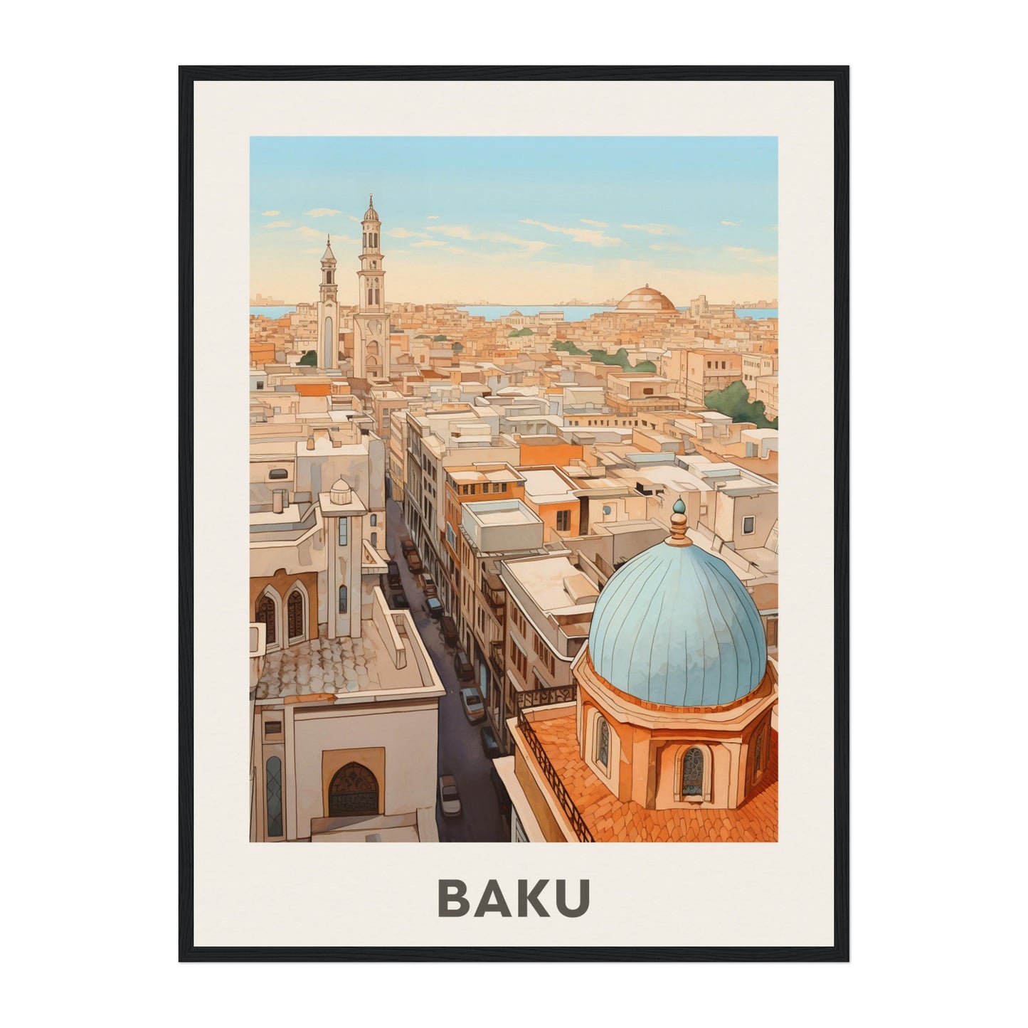 Baku, Azerbaijan Wall Art - Uncharted Borders