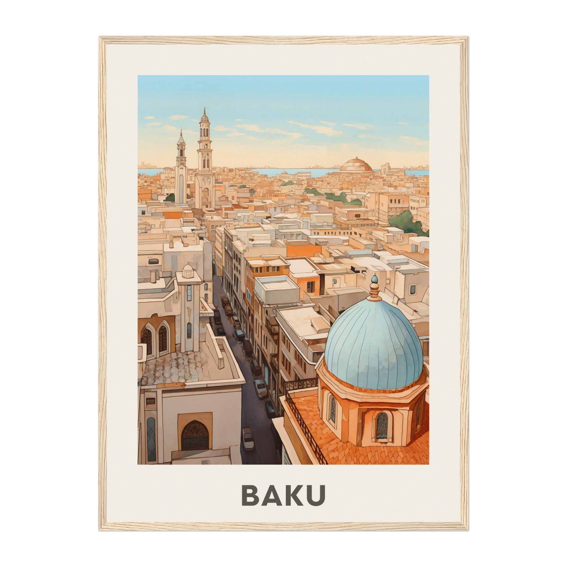 Baku, Azerbaijan Wall Art - Uncharted Borders