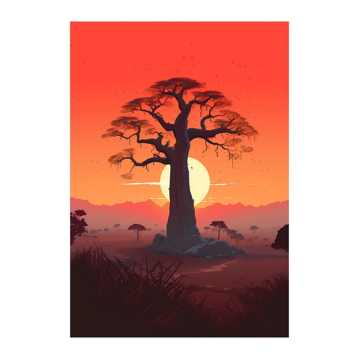 Baobabs, Madagascar Wall Art - Uncharted Borders