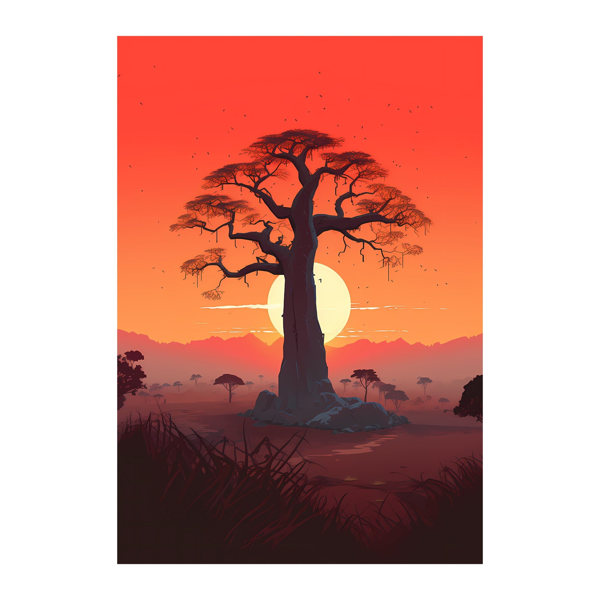 Baobabs, Madagascar Wall Art - Uncharted Borders