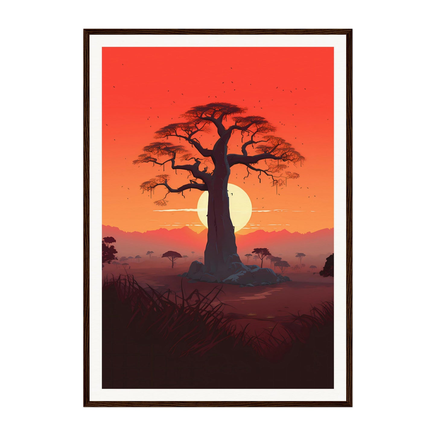 Baobabs, Madagascar Wall Art - Uncharted Borders