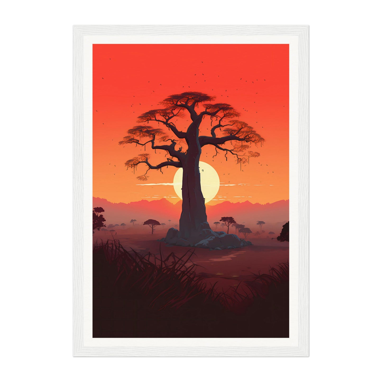 Baobabs, Madagascar Wall Art - Uncharted Borders