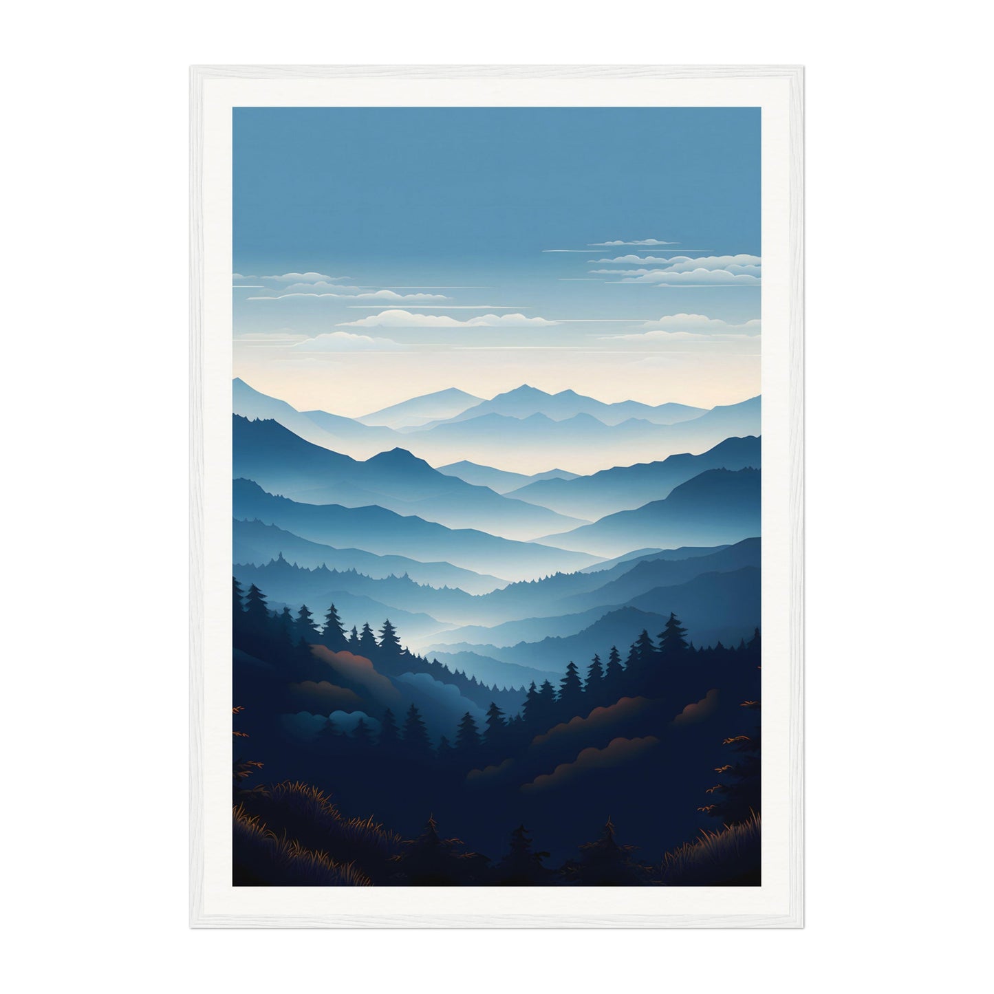 Blue Ridge Mountains, United States Wall Art - Uncharted Borders