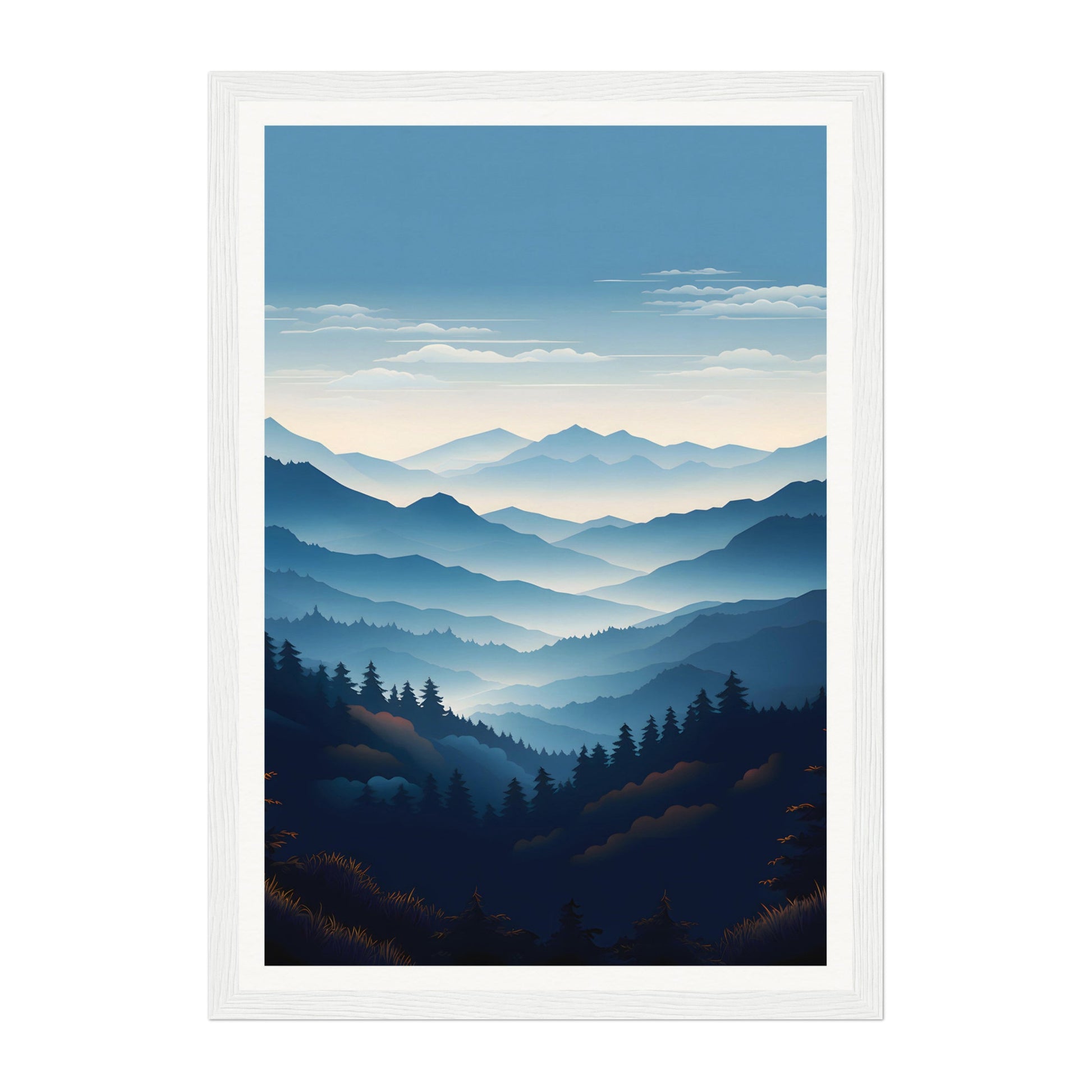 Blue Ridge Mountains, United States Wall Art - Uncharted Borders