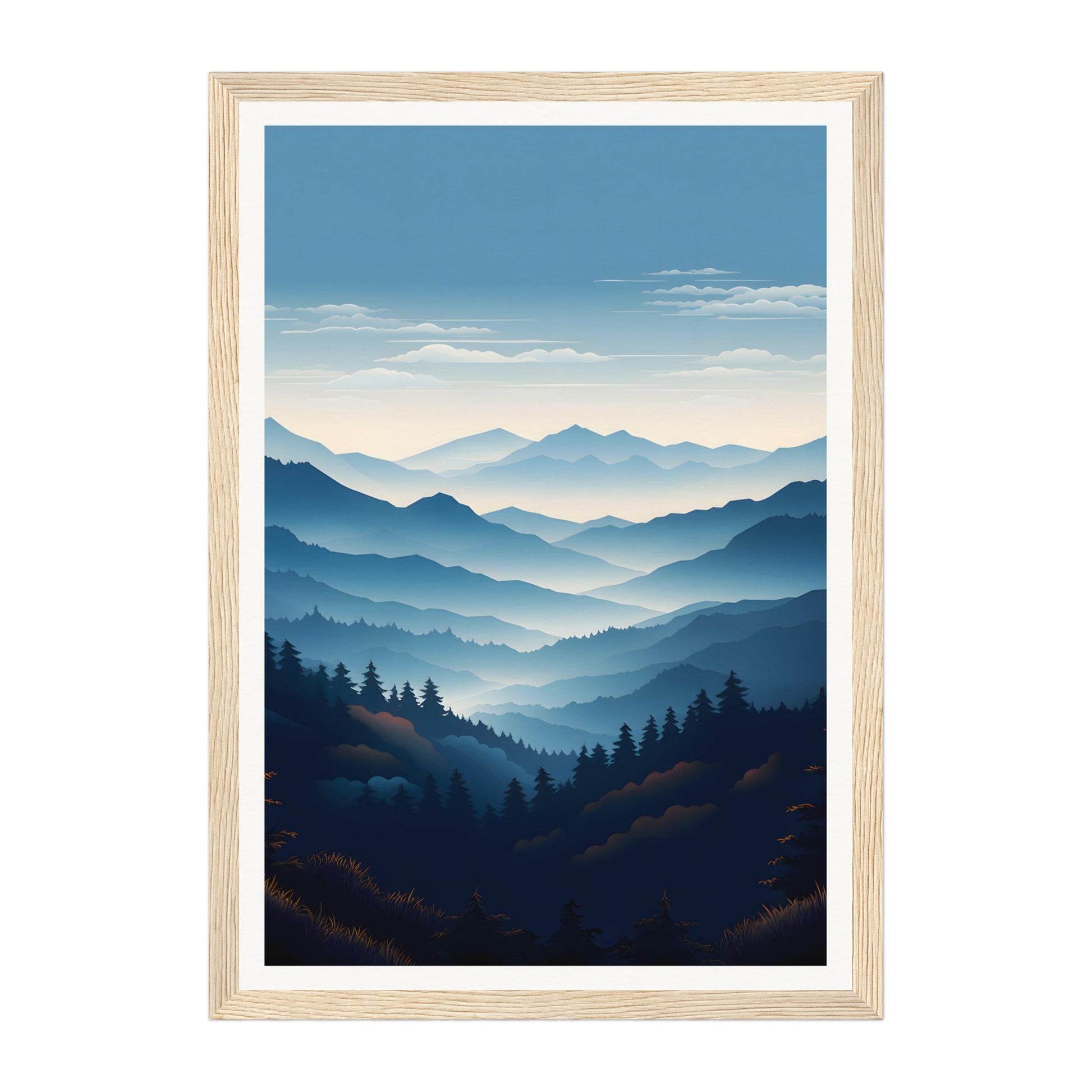 Blue Ridge Mountains, United States Wall Art - Uncharted Borders