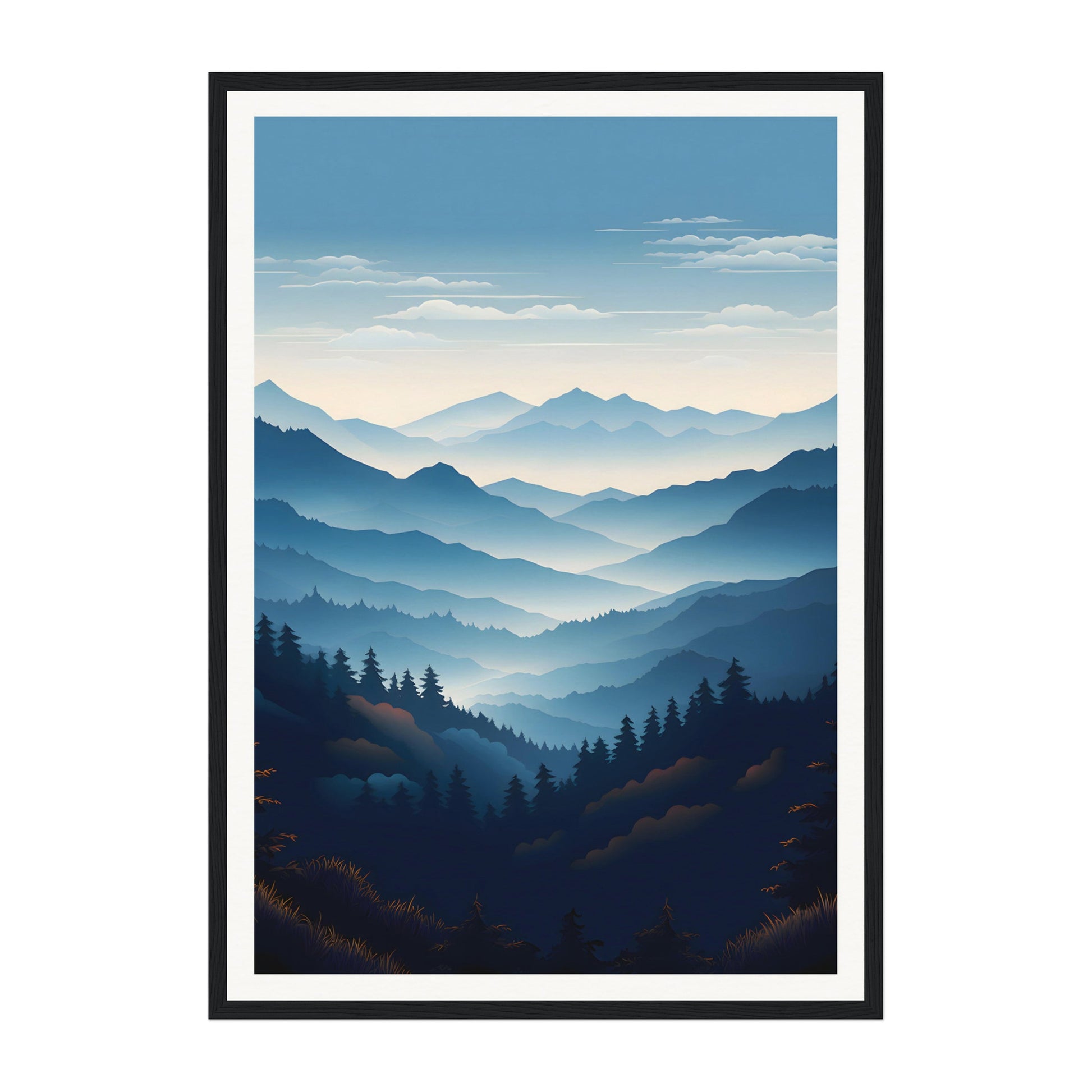Blue Ridge Mountains, United States Wall Art - Uncharted Borders