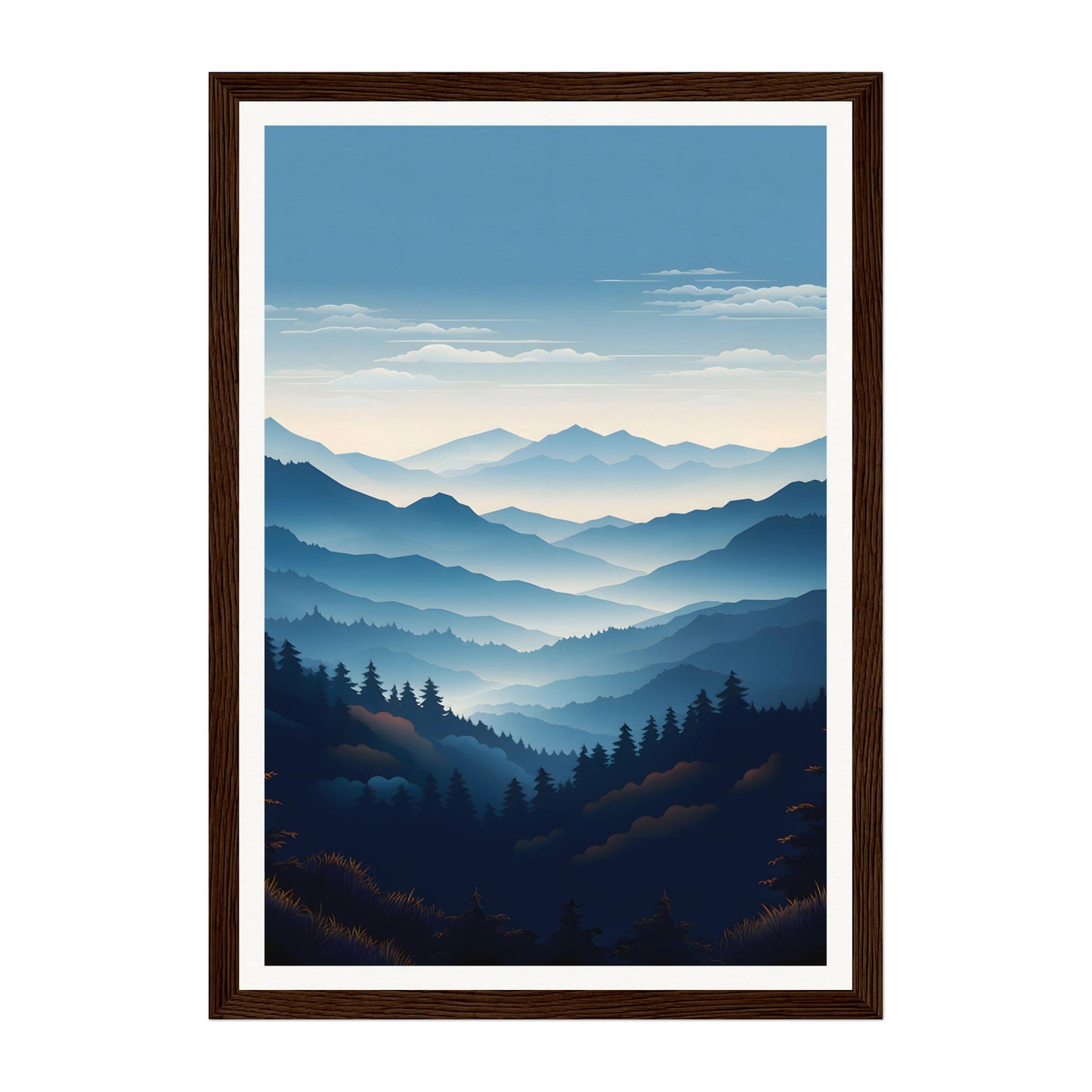 Blue Ridge Mountains, United States Wall Art - Uncharted Borders