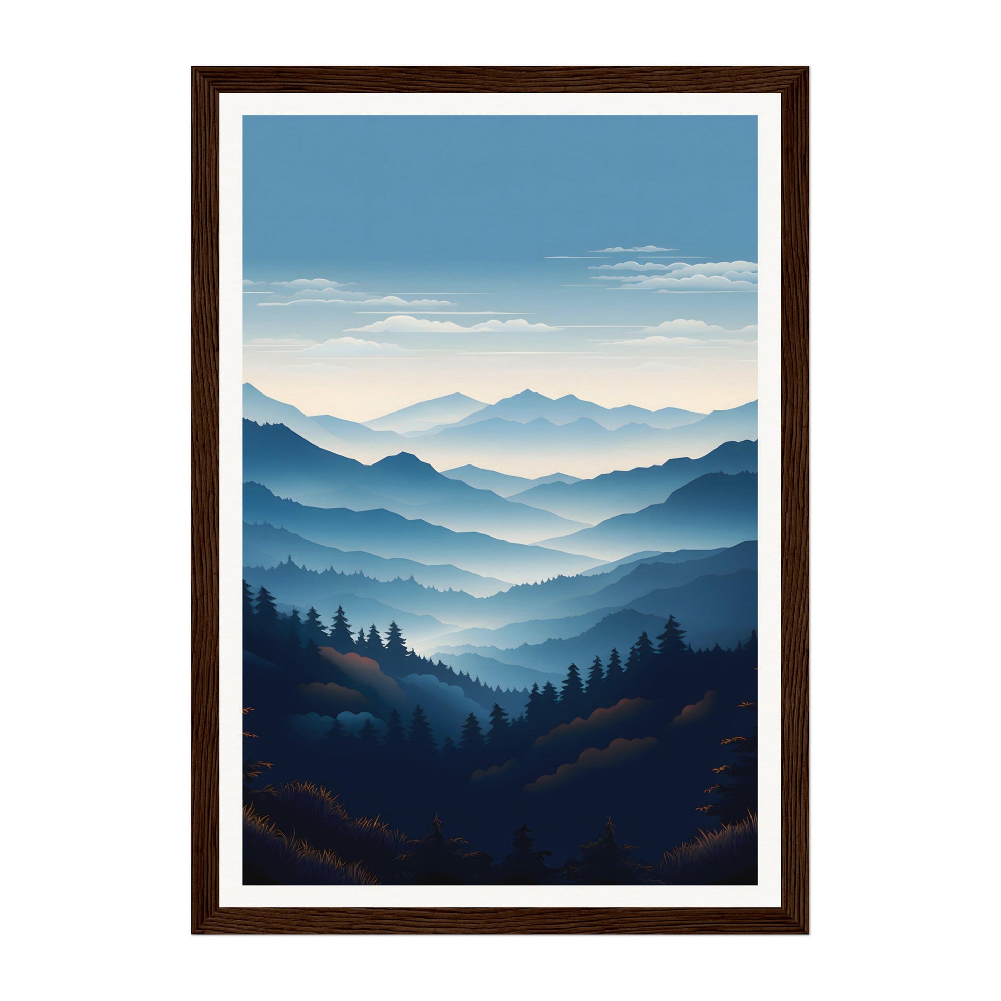 Blue Ridge Mountains, United States Wall Art - Uncharted Borders
