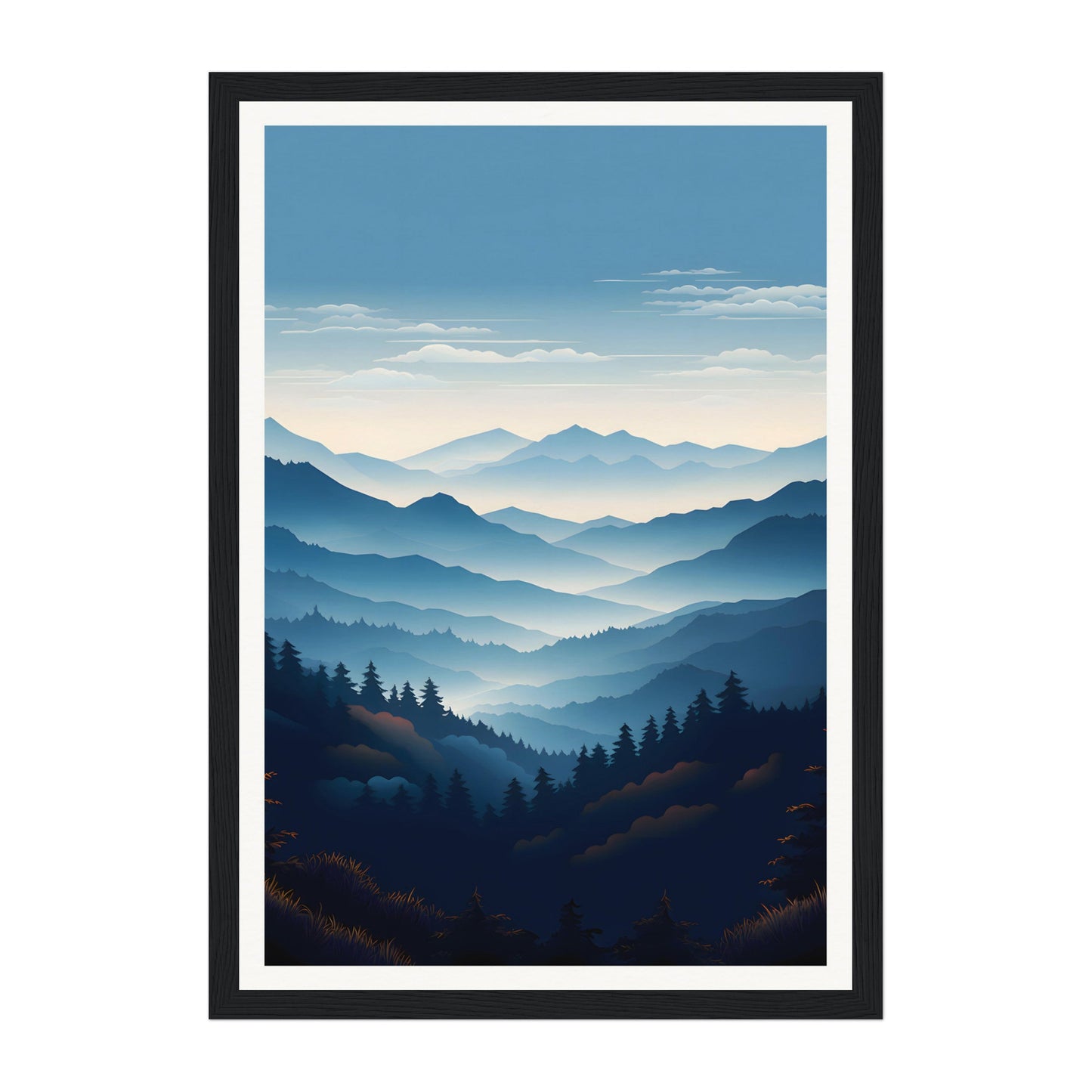 Blue Ridge Mountains, United States Wall Art - Uncharted Borders
