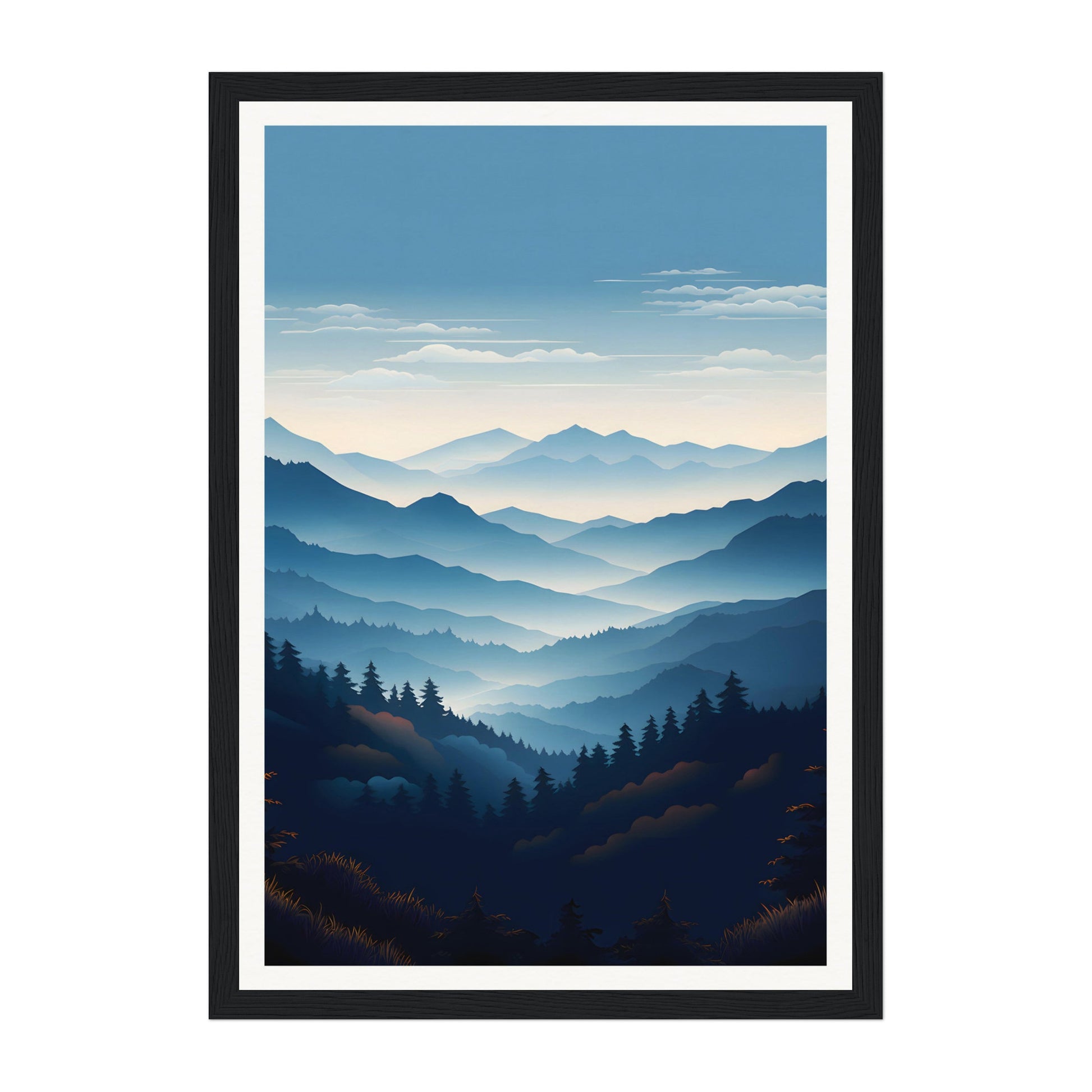 Blue Ridge Mountains, United States Wall Art - Uncharted Borders