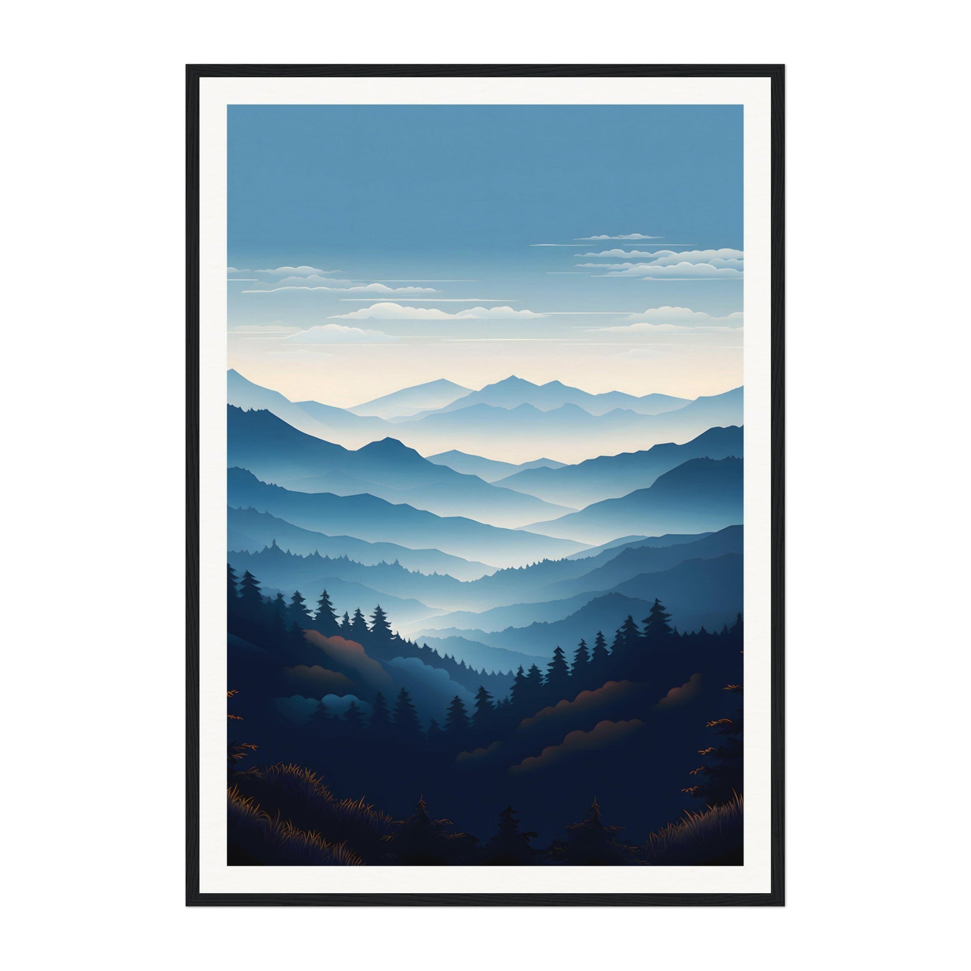 Blue Ridge Mountains, United States Wall Art - Uncharted Borders