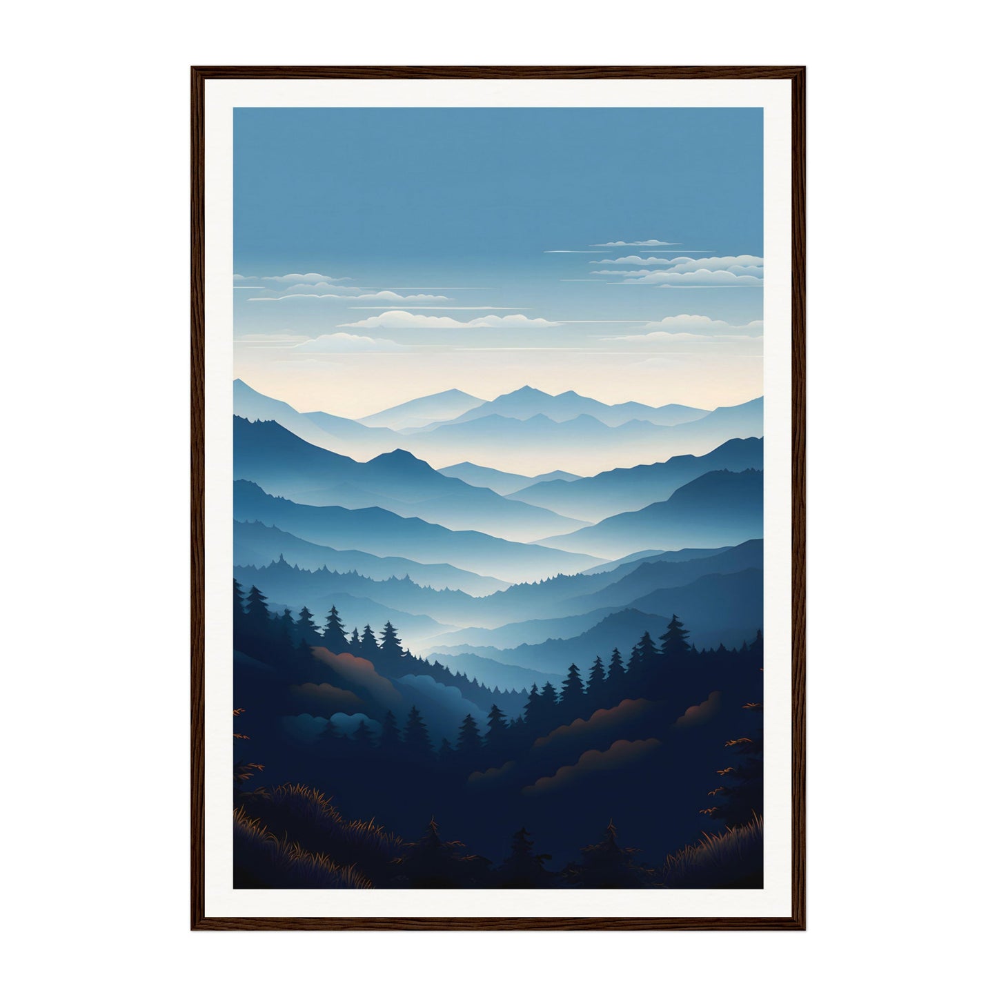 Blue Ridge Mountains, United States Wall Art - Uncharted Borders