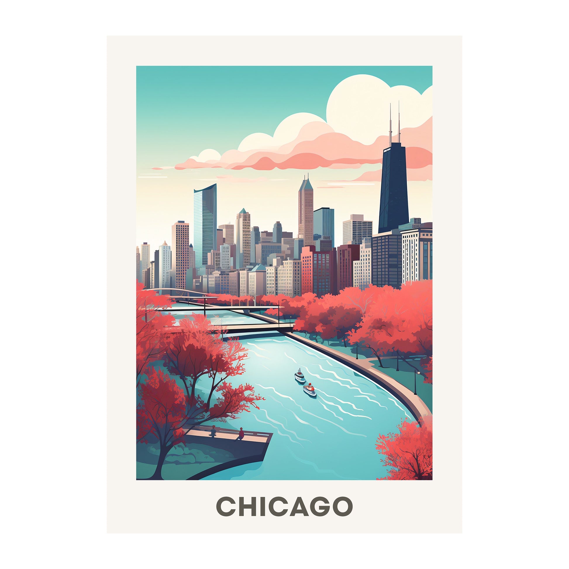 Chicago, United States Wall Art - Uncharted Borders