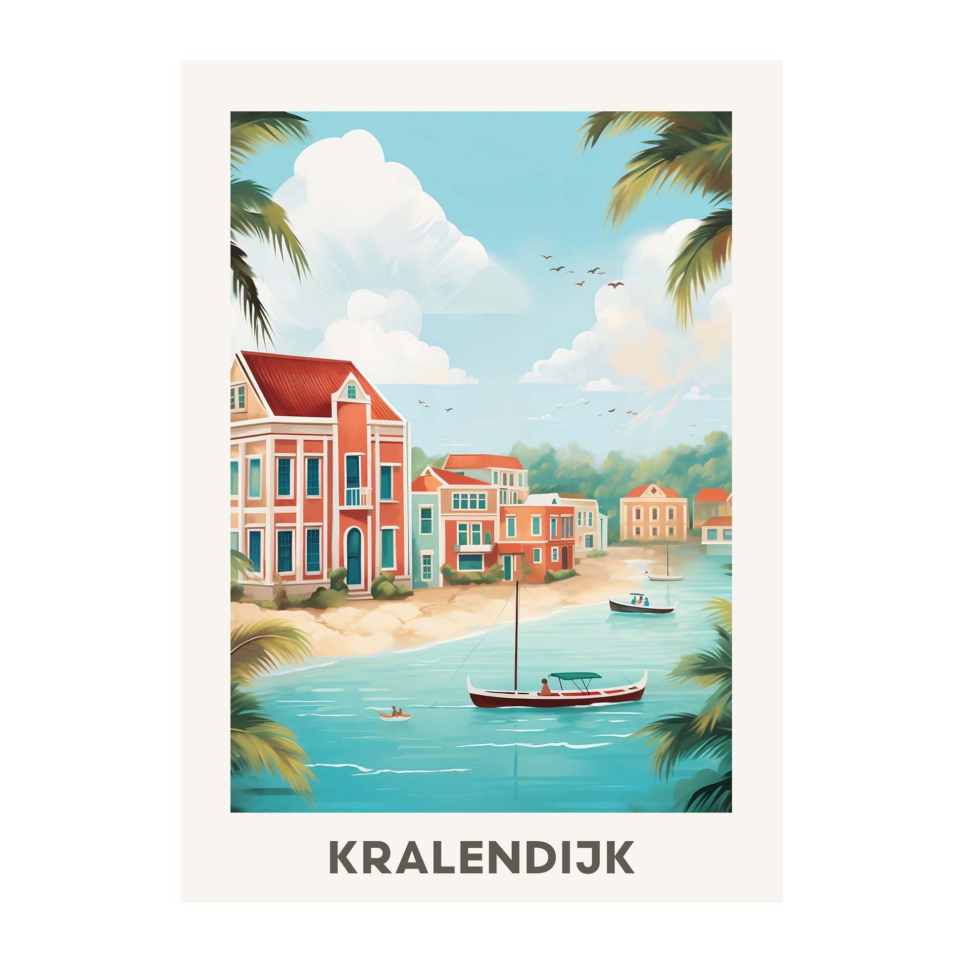 Kralendijk, Bonaire Wall Art - Uncharted Borders