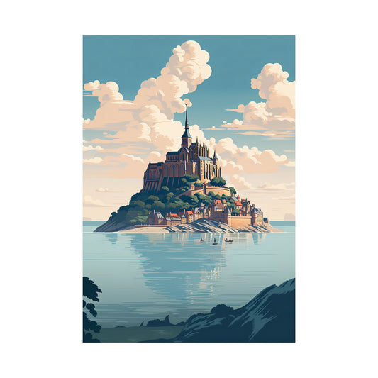 Mont-Saint-Michel, France Wall Art - Uncharted Borders