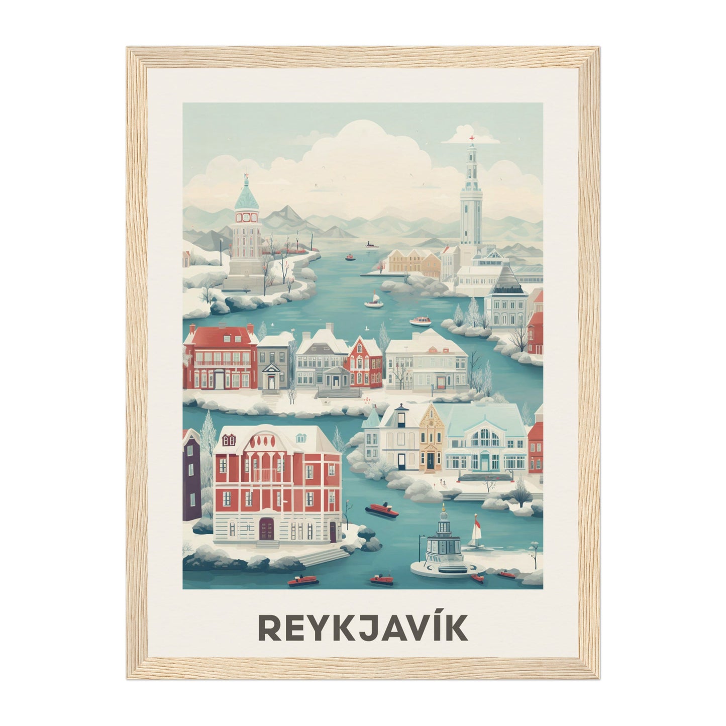 Reykjavík, Iceland Wall Art - Uncharted Borders