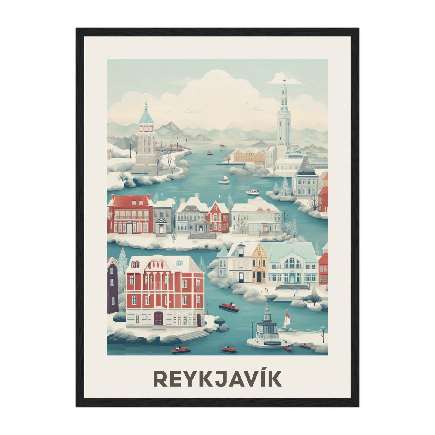 Reykjavík, Iceland Wall Art - Uncharted Borders