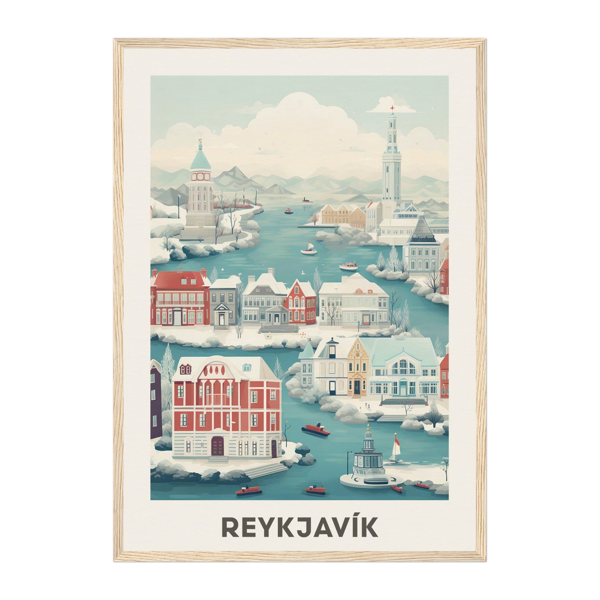 Reykjavík, Iceland Wall Art - Uncharted Borders