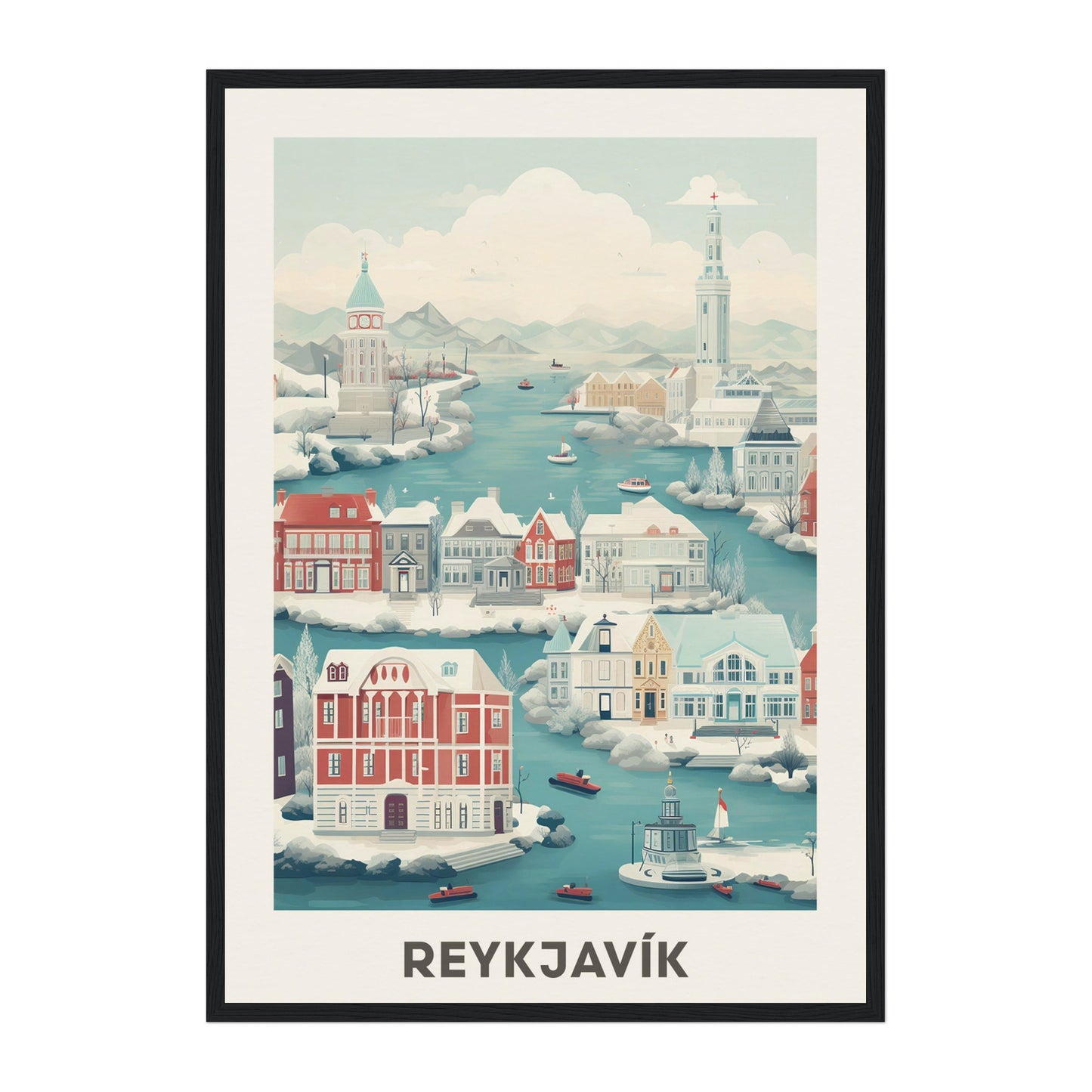 Reykjavík, Iceland Wall Art - Uncharted Borders