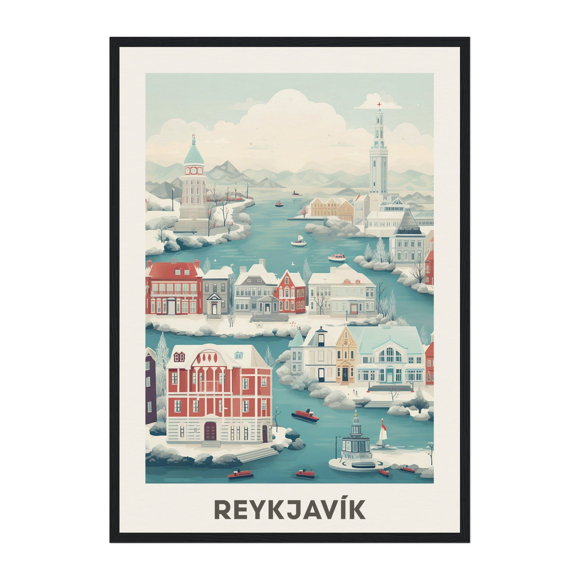 Reykjavík, Iceland Wall Art - Uncharted Borders