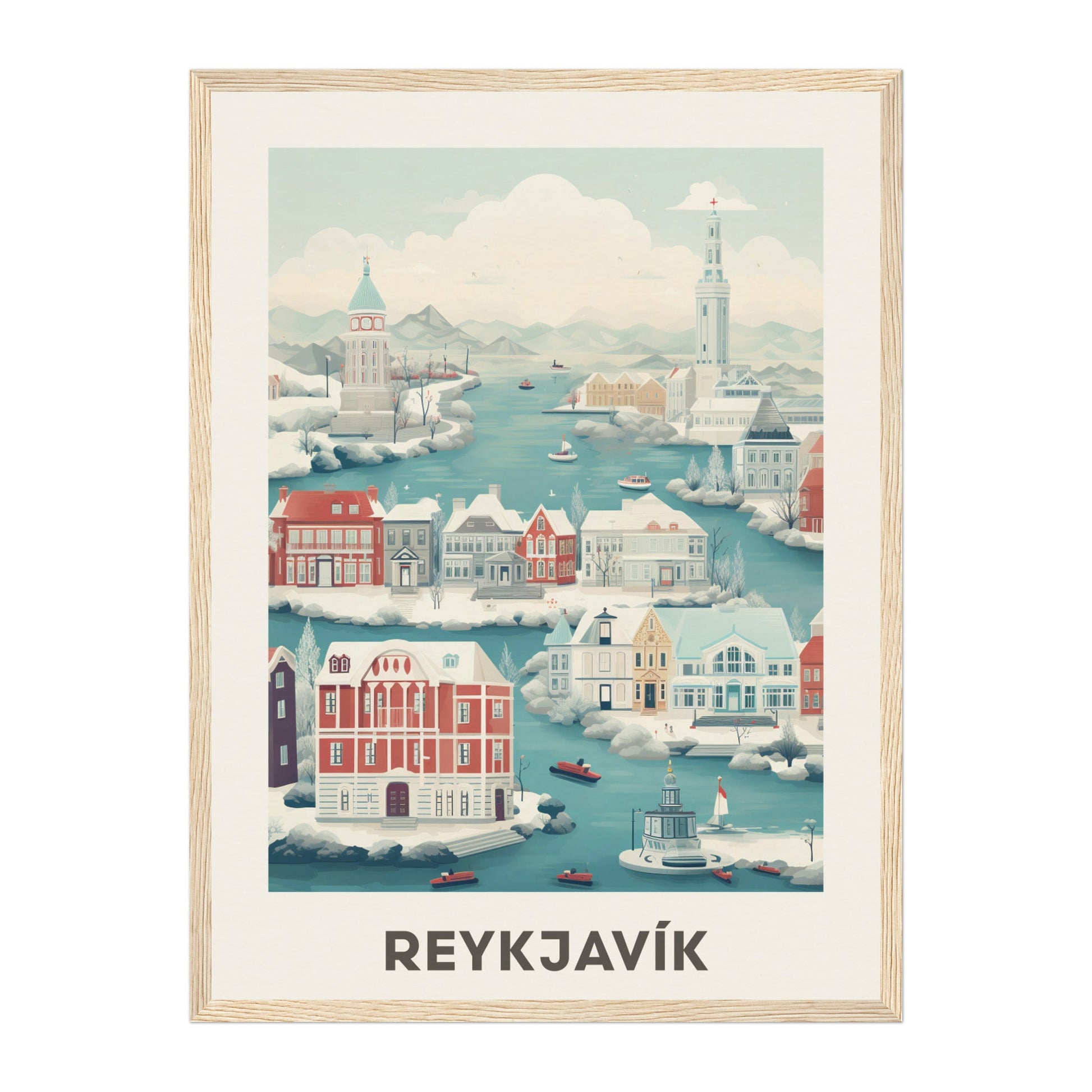 Reykjavík, Iceland Wall Art - Uncharted Borders