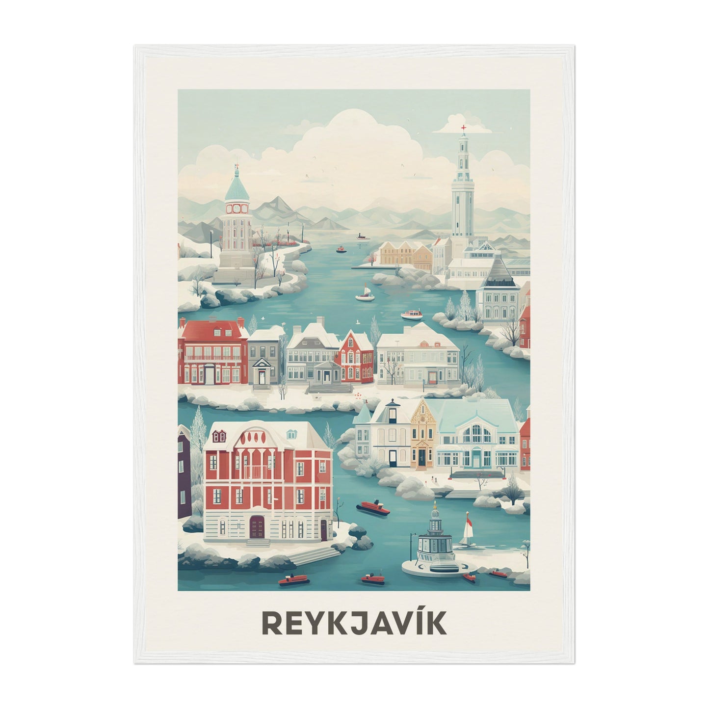 Reykjavík, Iceland Wall Art - Uncharted Borders