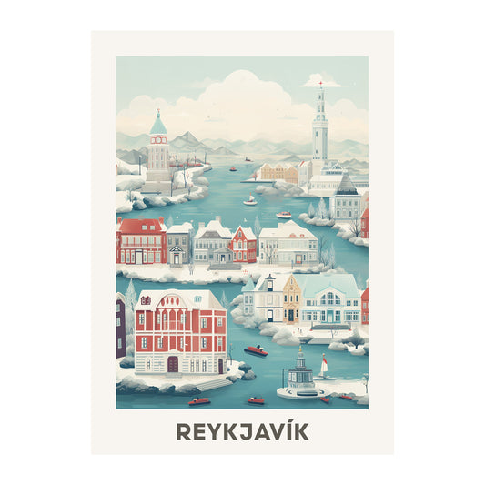 Reykjavík, Iceland Wall Art - Uncharted Borders