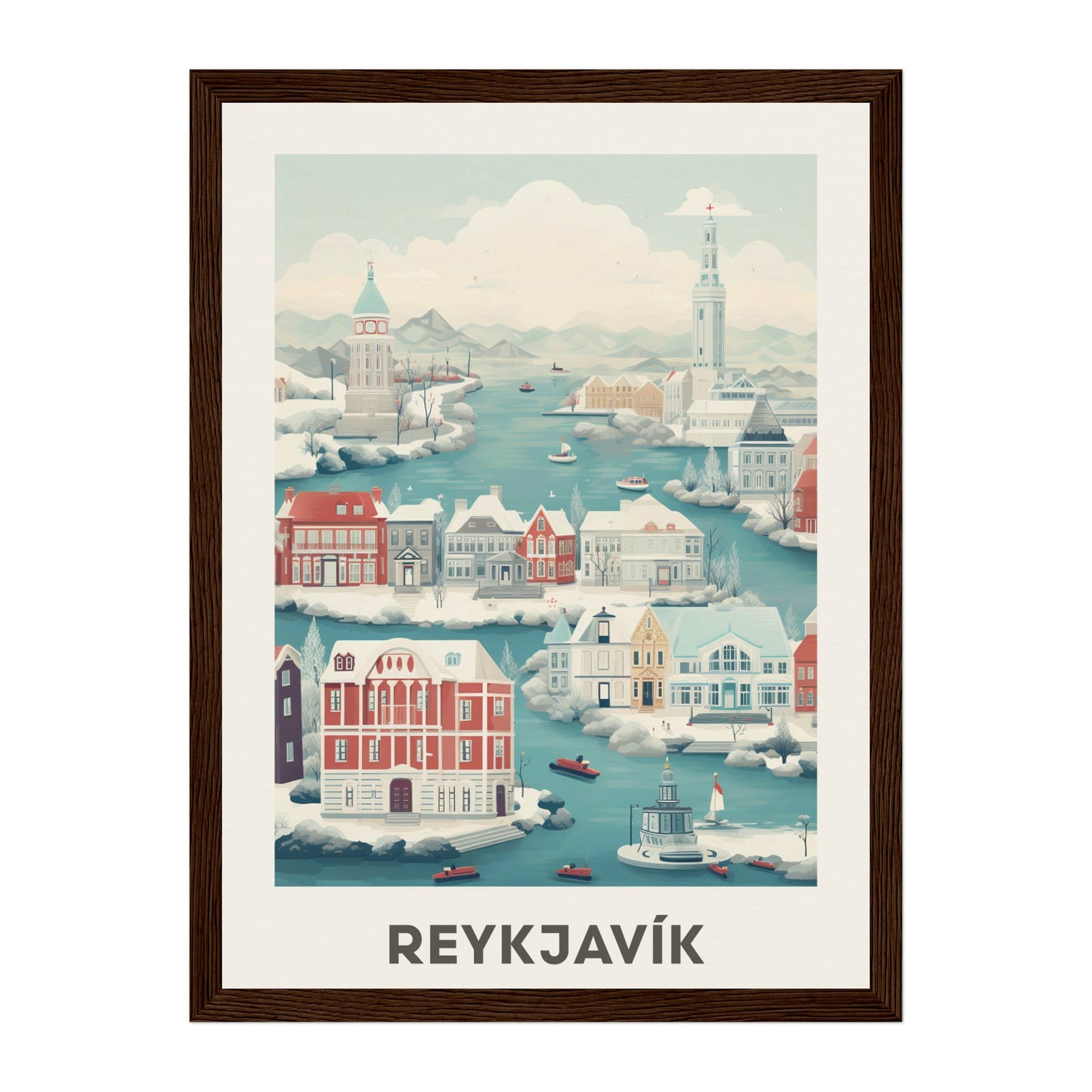 Reykjavík, Iceland Wall Art - Uncharted Borders