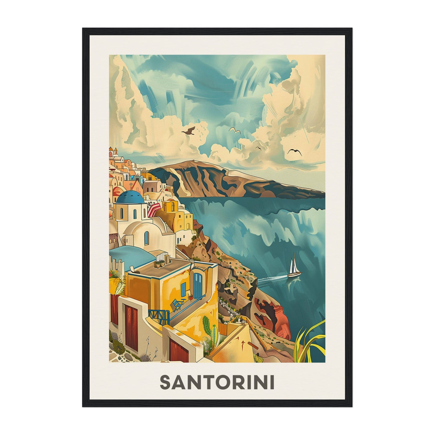 Santorini, Greece Wall Art - Uncharted Borders