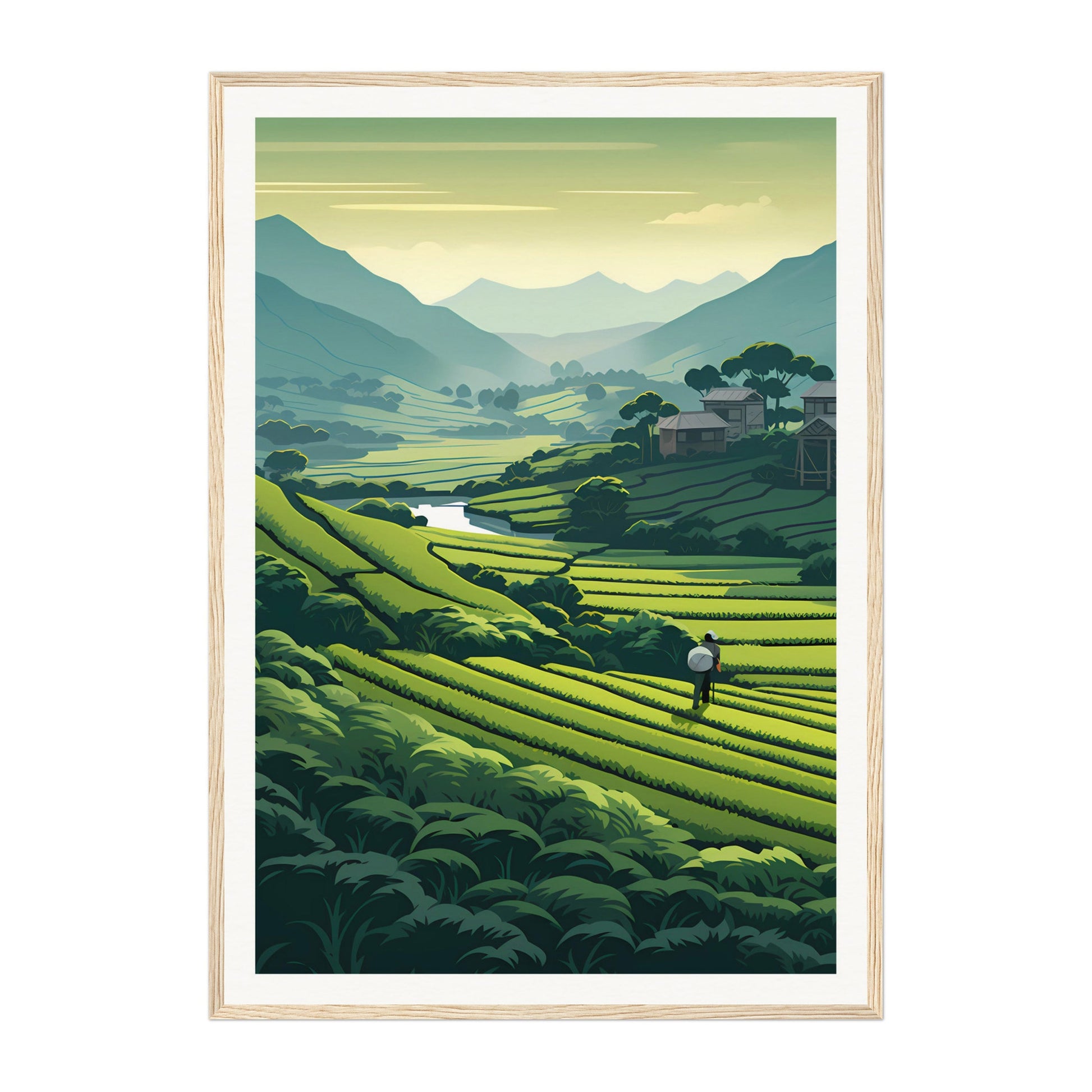 Tea Garden, Bangladesh Wall Art - Uncharted Borders