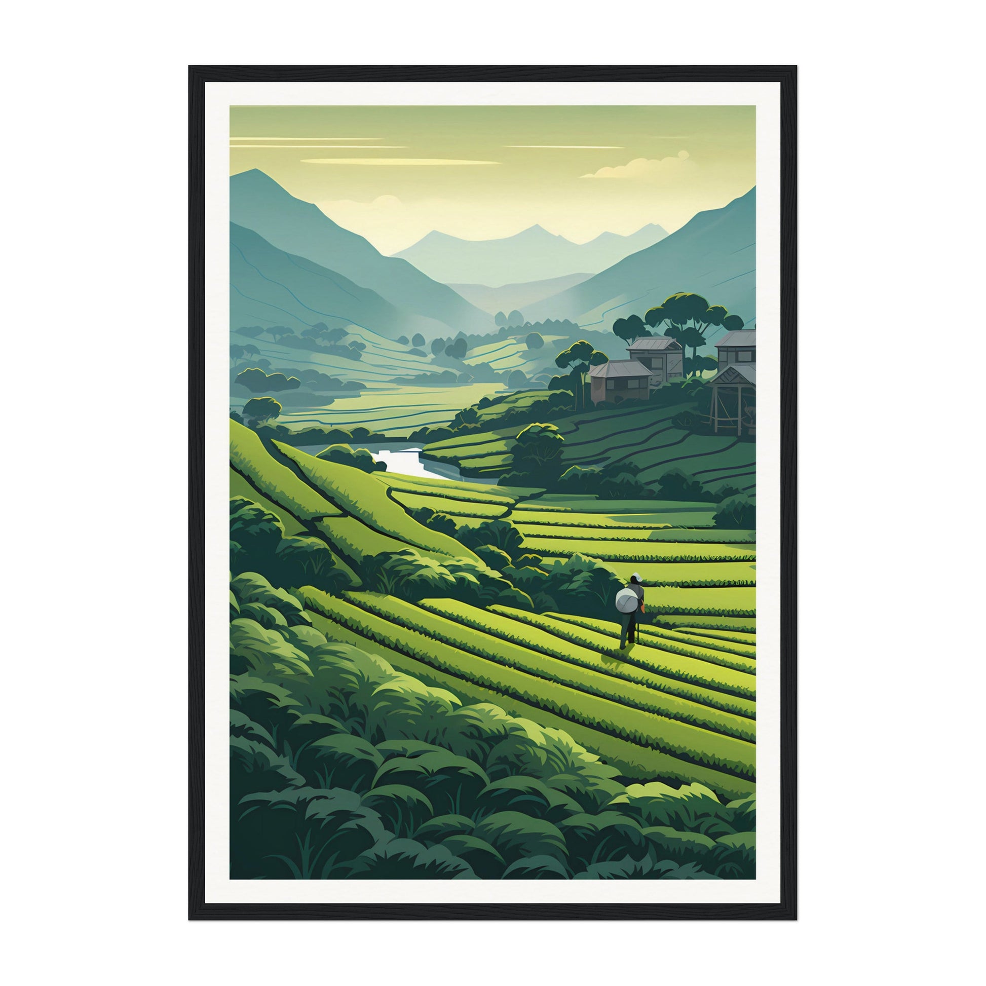 Tea Garden, Bangladesh Wall Art - Uncharted Borders