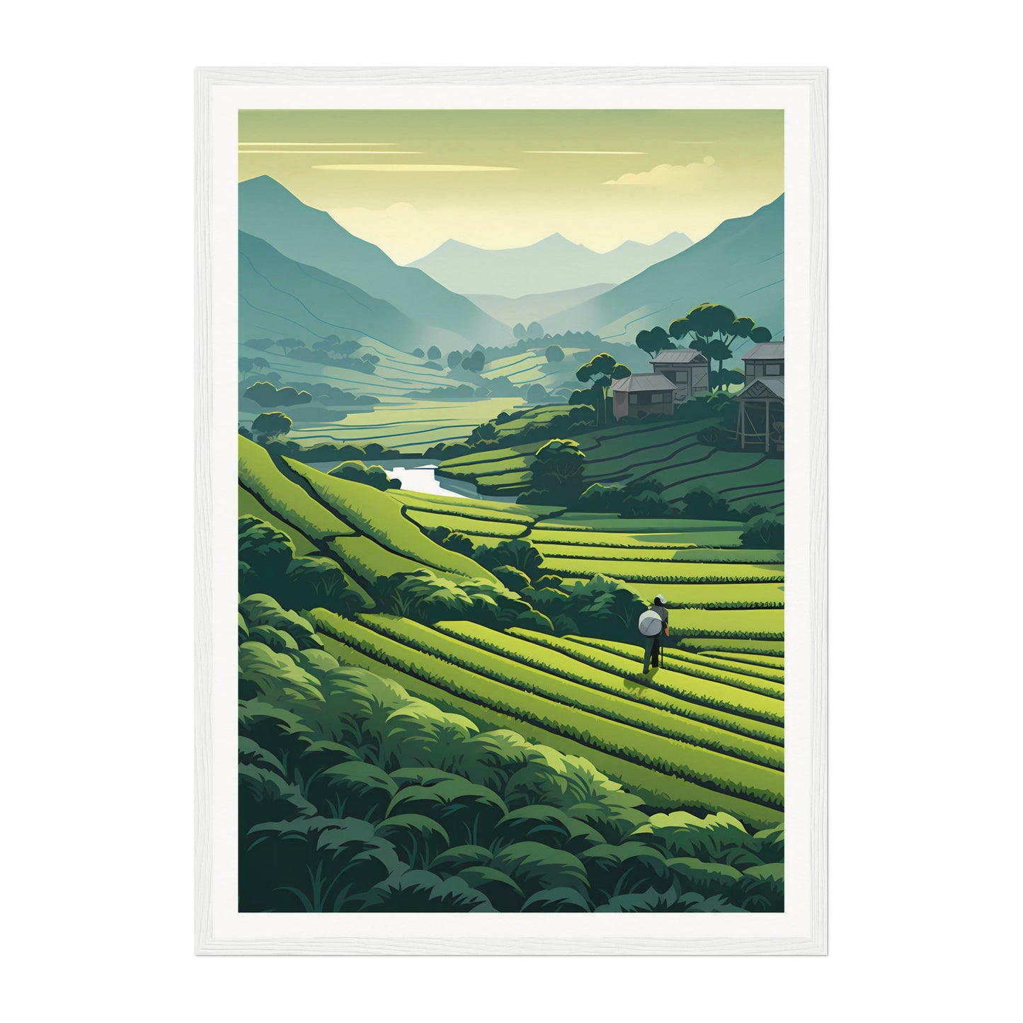 Tea Garden, Bangladesh Wall Art - Uncharted Borders