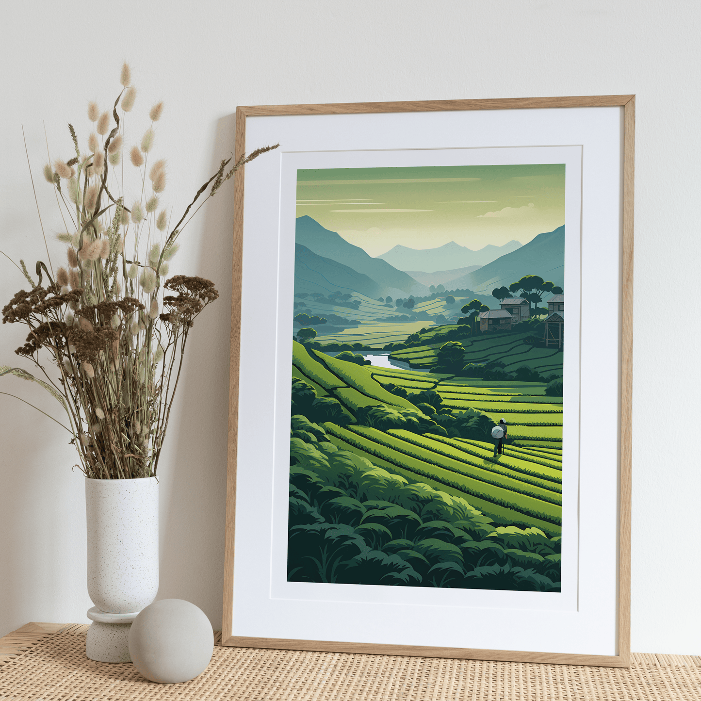 Tea Garden, Bangladesh Wall Art - Uncharted Borders