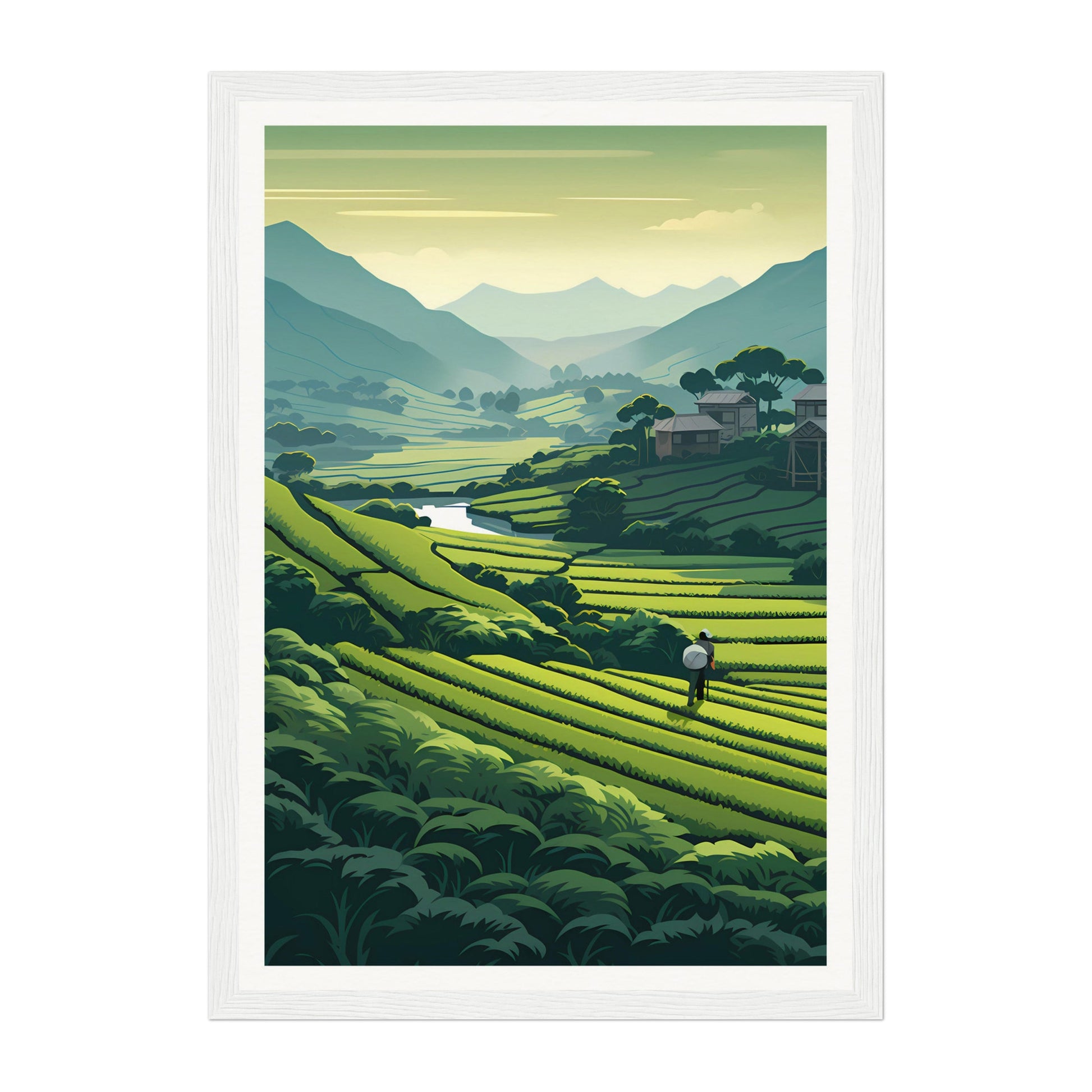 Tea Garden, Bangladesh Wall Art - Uncharted Borders