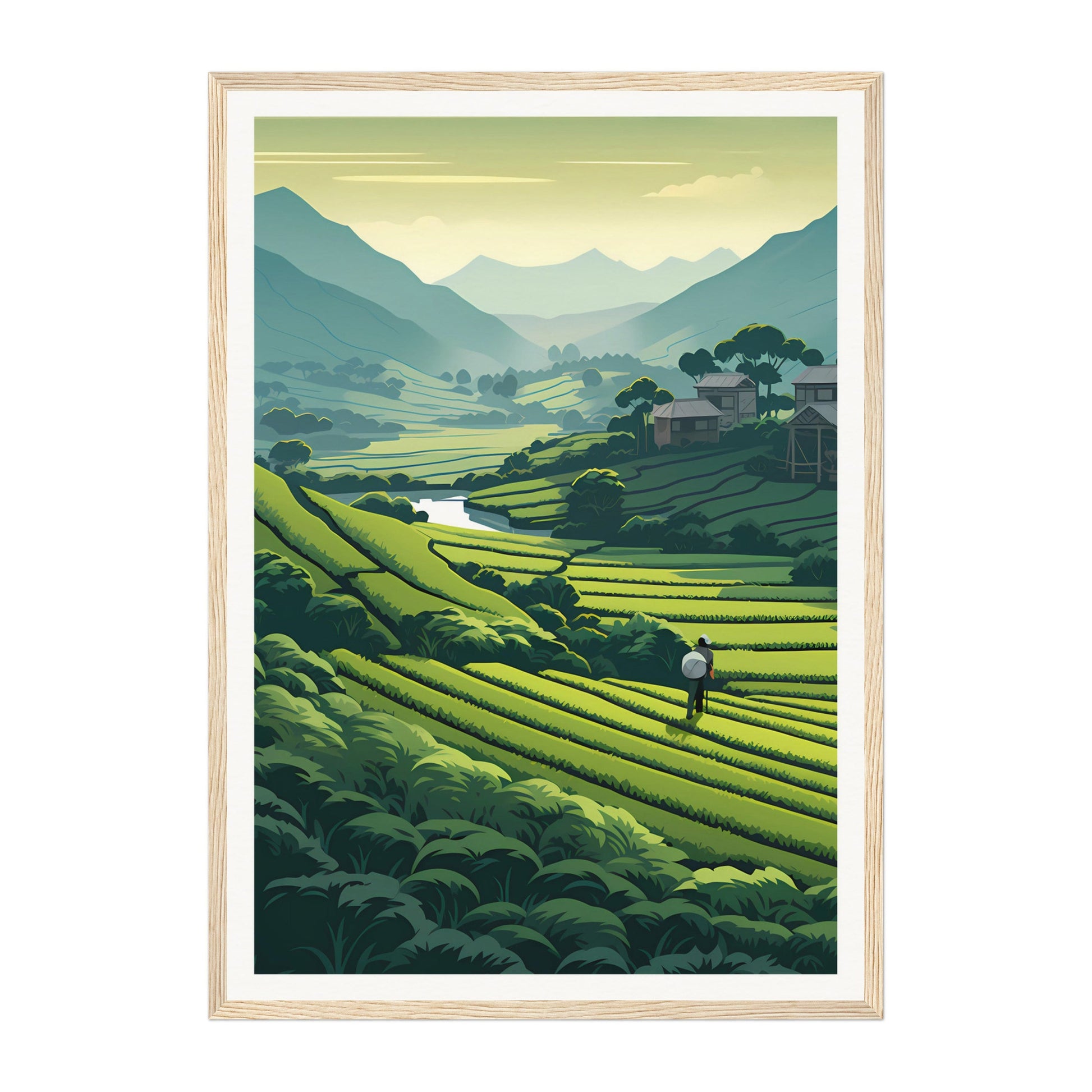 Tea Garden, Bangladesh Wall Art - Uncharted Borders