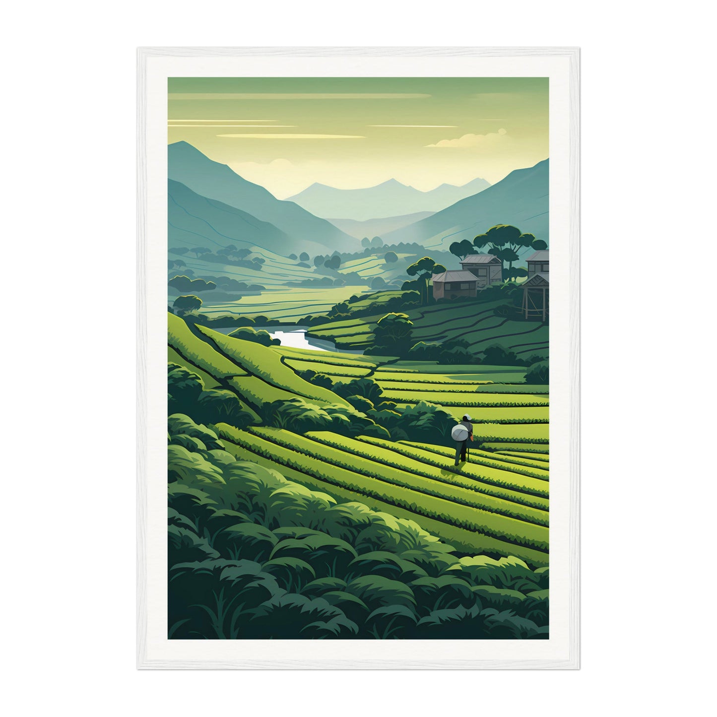 Tea Garden, Bangladesh Wall Art - Uncharted Borders