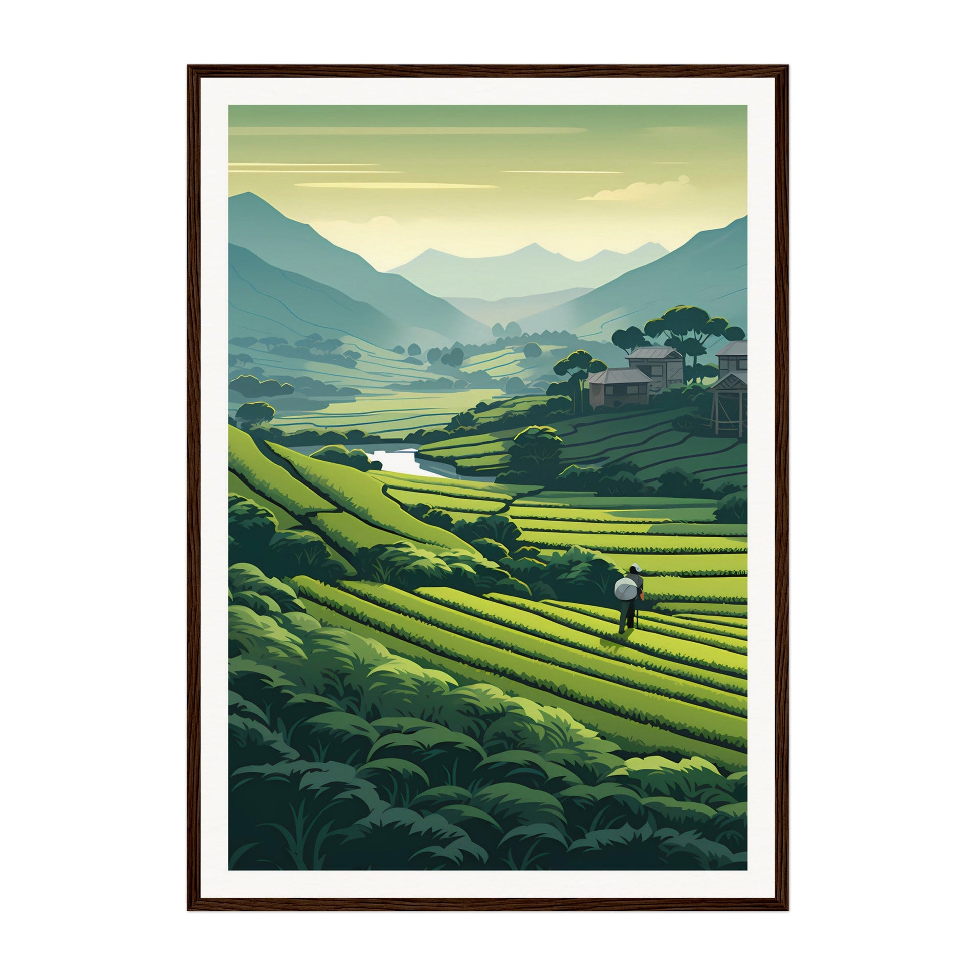 Tea Garden, Bangladesh Wall Art - Uncharted Borders