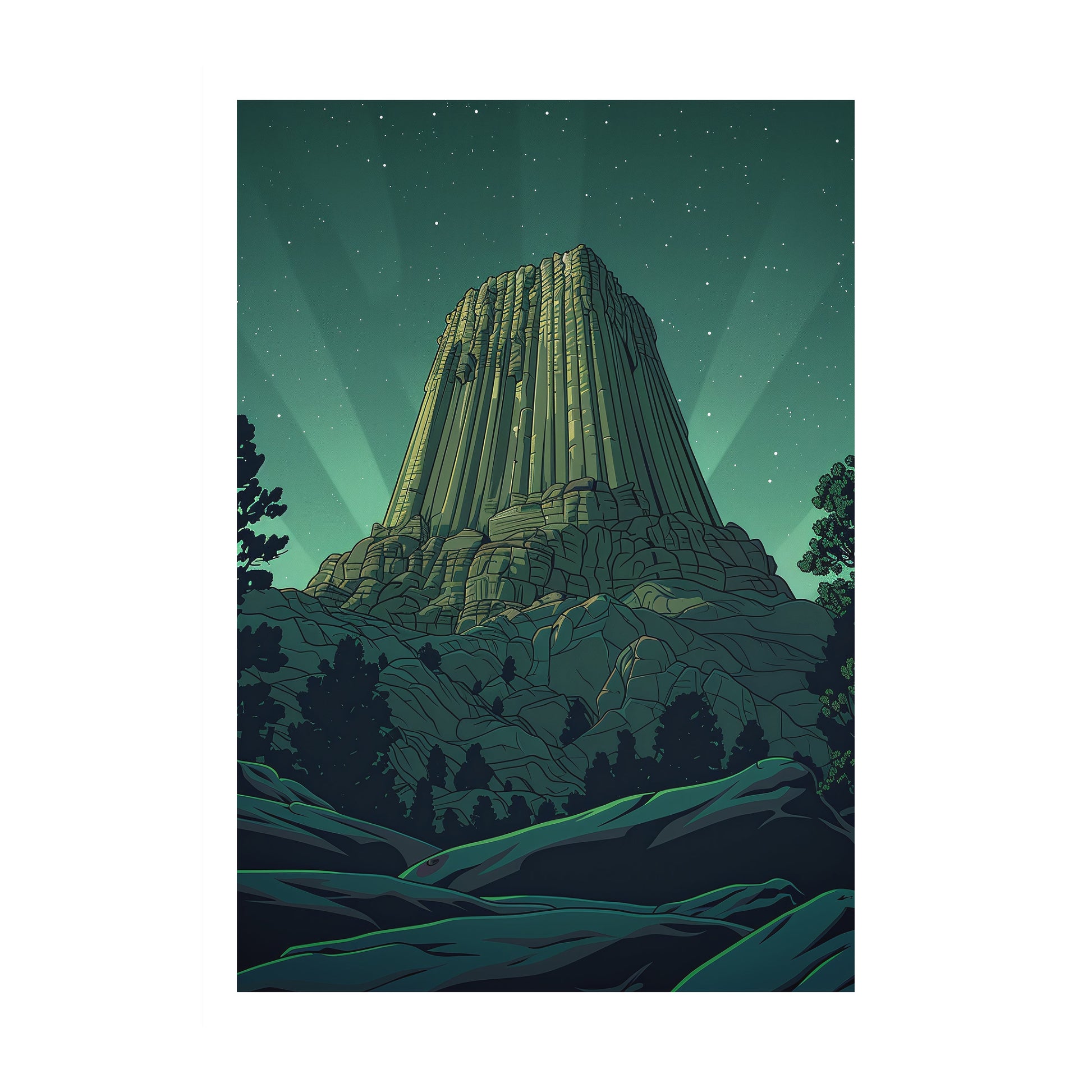 Devils Tower, United States Wall Art - Uncharted Borders