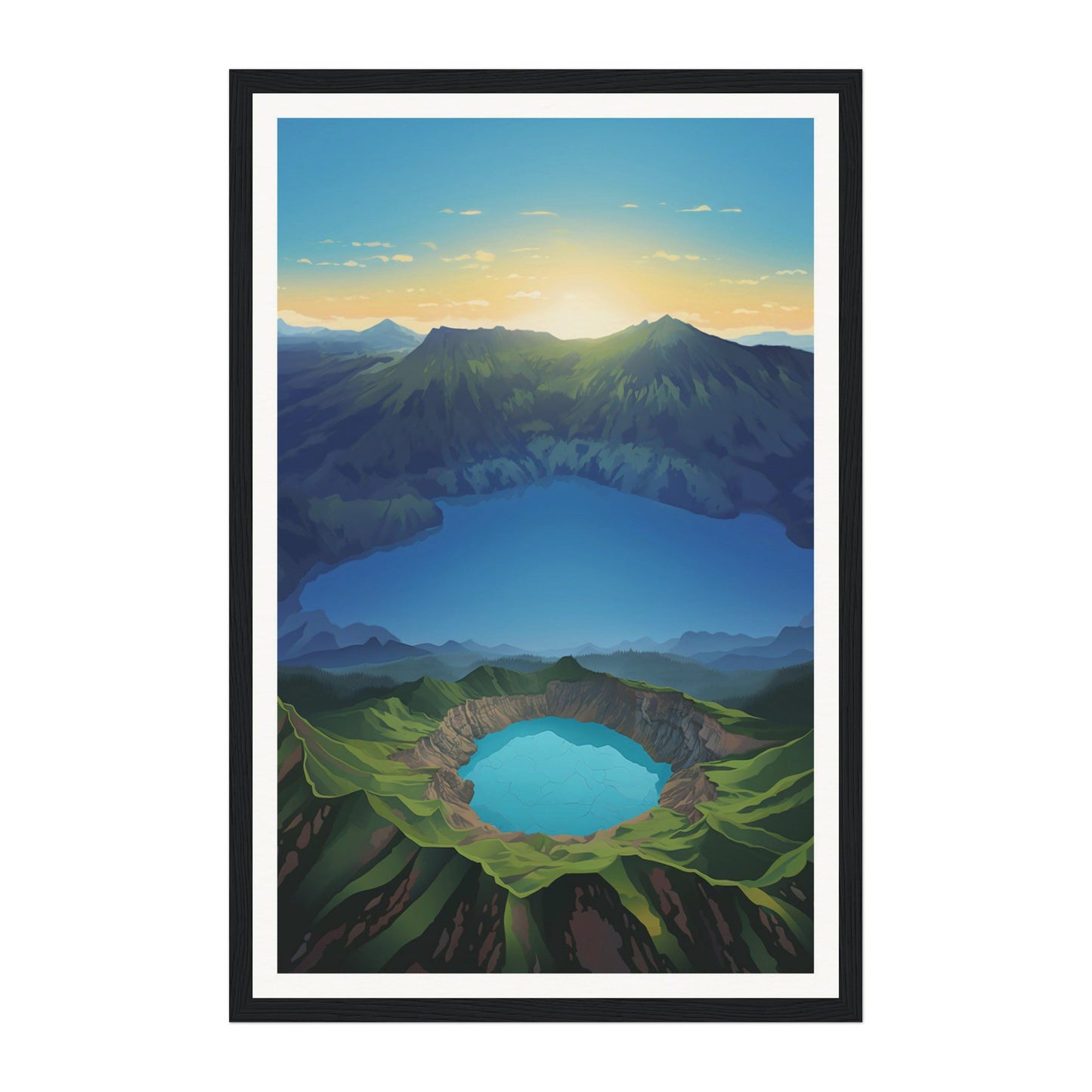 Mount Kelimutu, Indonesia Wall Art - Uncharted Borders