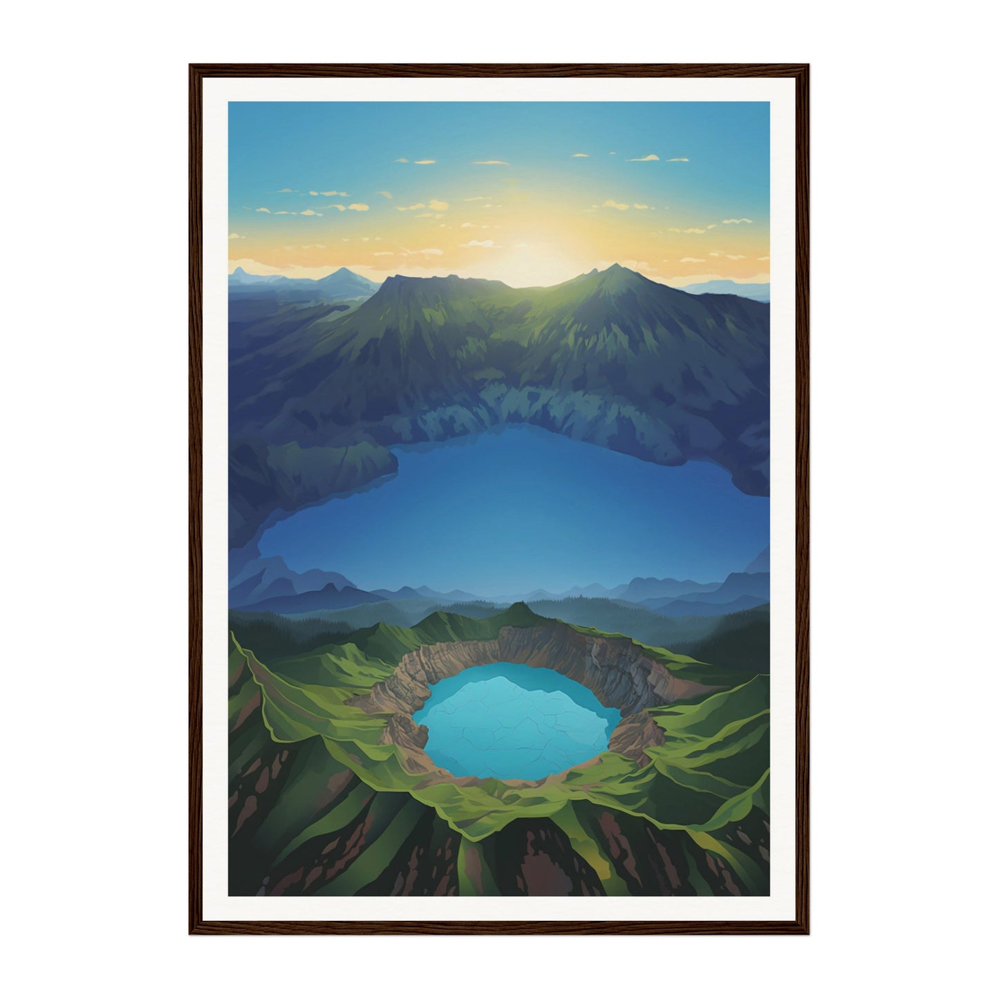 Mount Kelimutu, Indonesia Wall Art - Uncharted Borders