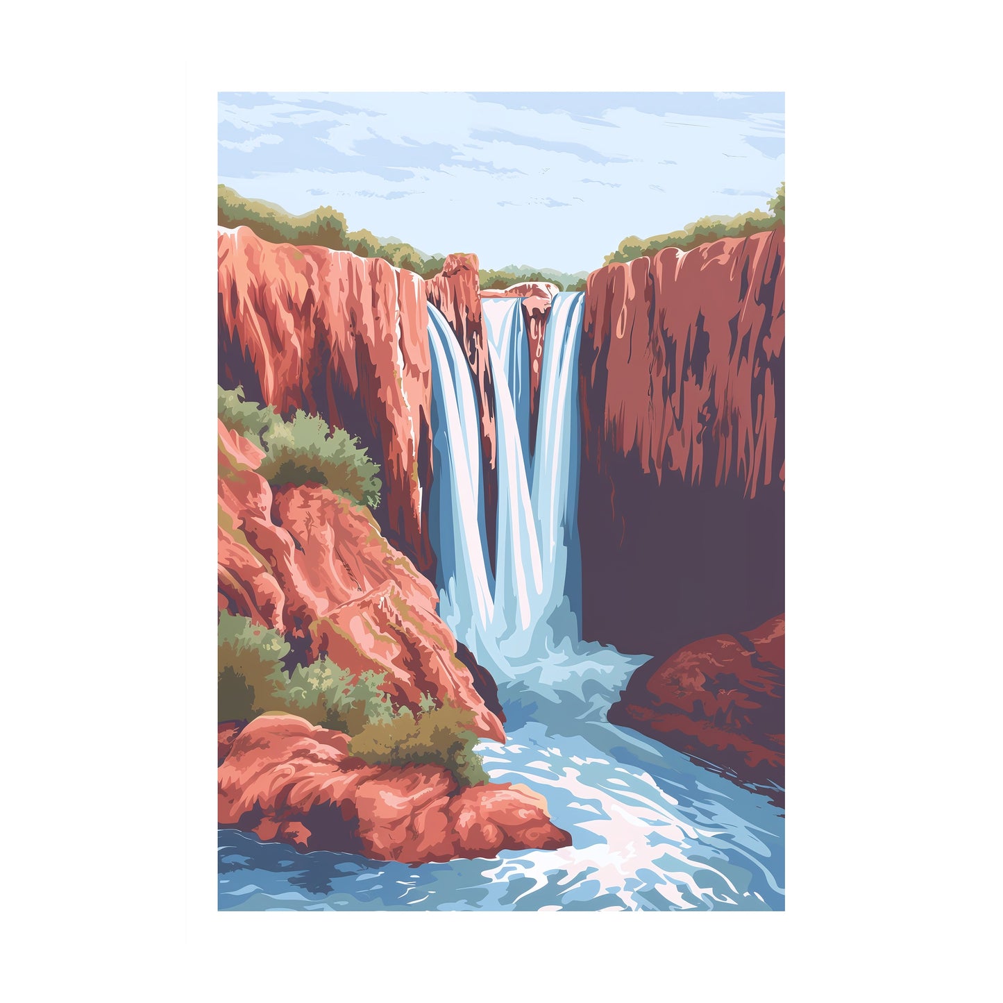 Ouzoud Waterfalls, Morocco Wall Art - Uncharted Borders