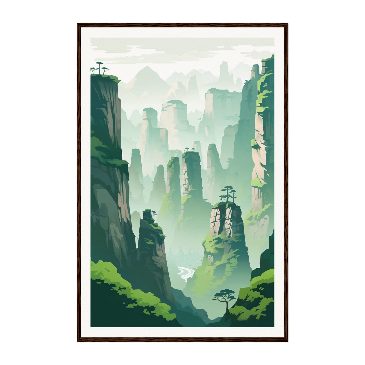 Zhangjiajie, China Wall Art - Uncharted Borders