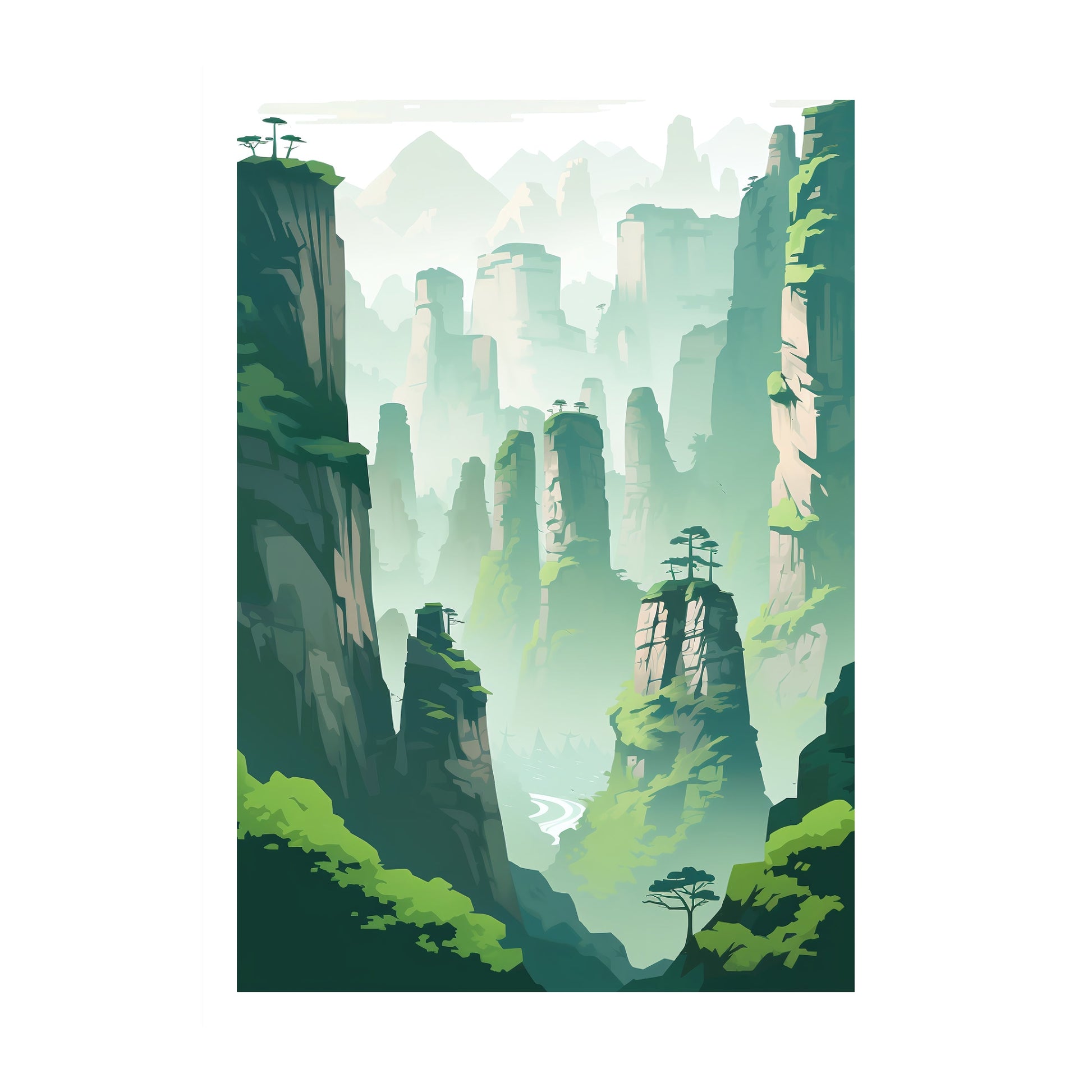 Zhangjiajie, China Wall Art - Uncharted Borders