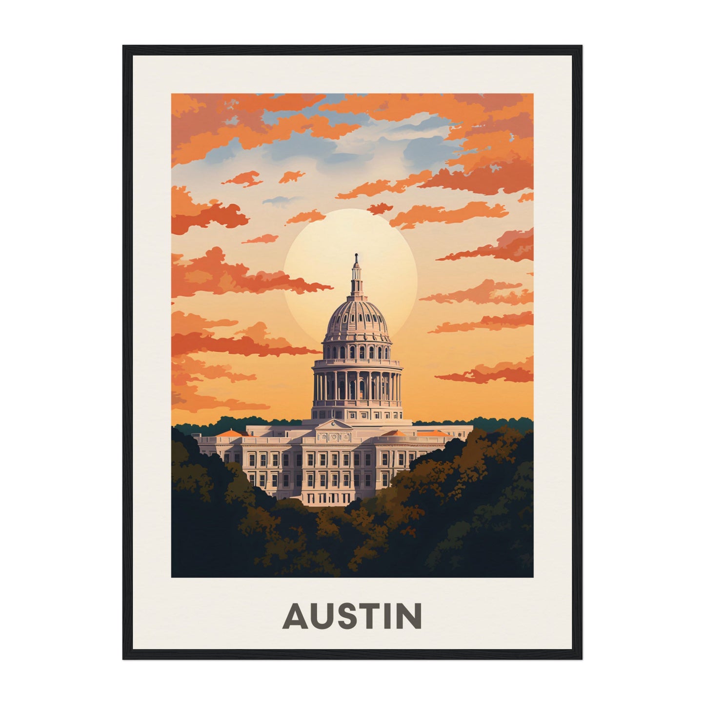 Austin, United States Wall Art - Uncharted Borders