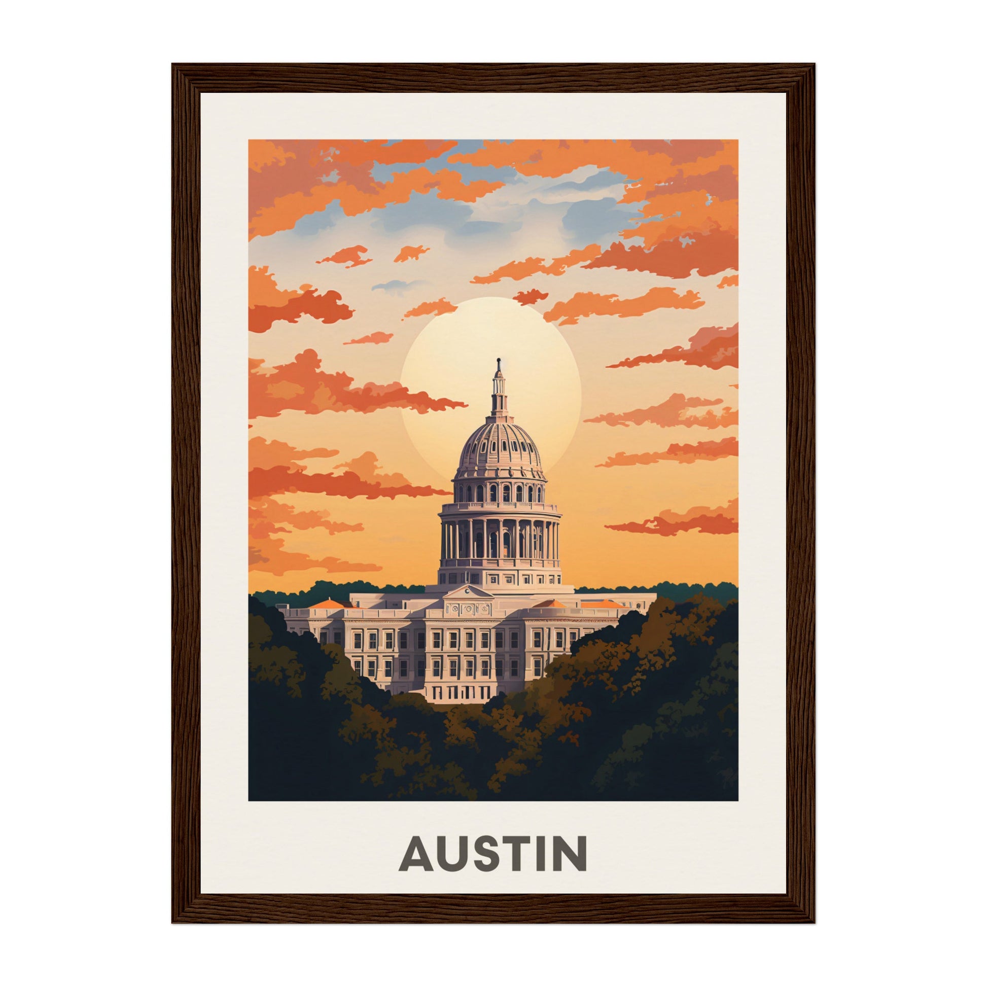 Austin, United States Wall Art - Uncharted Borders