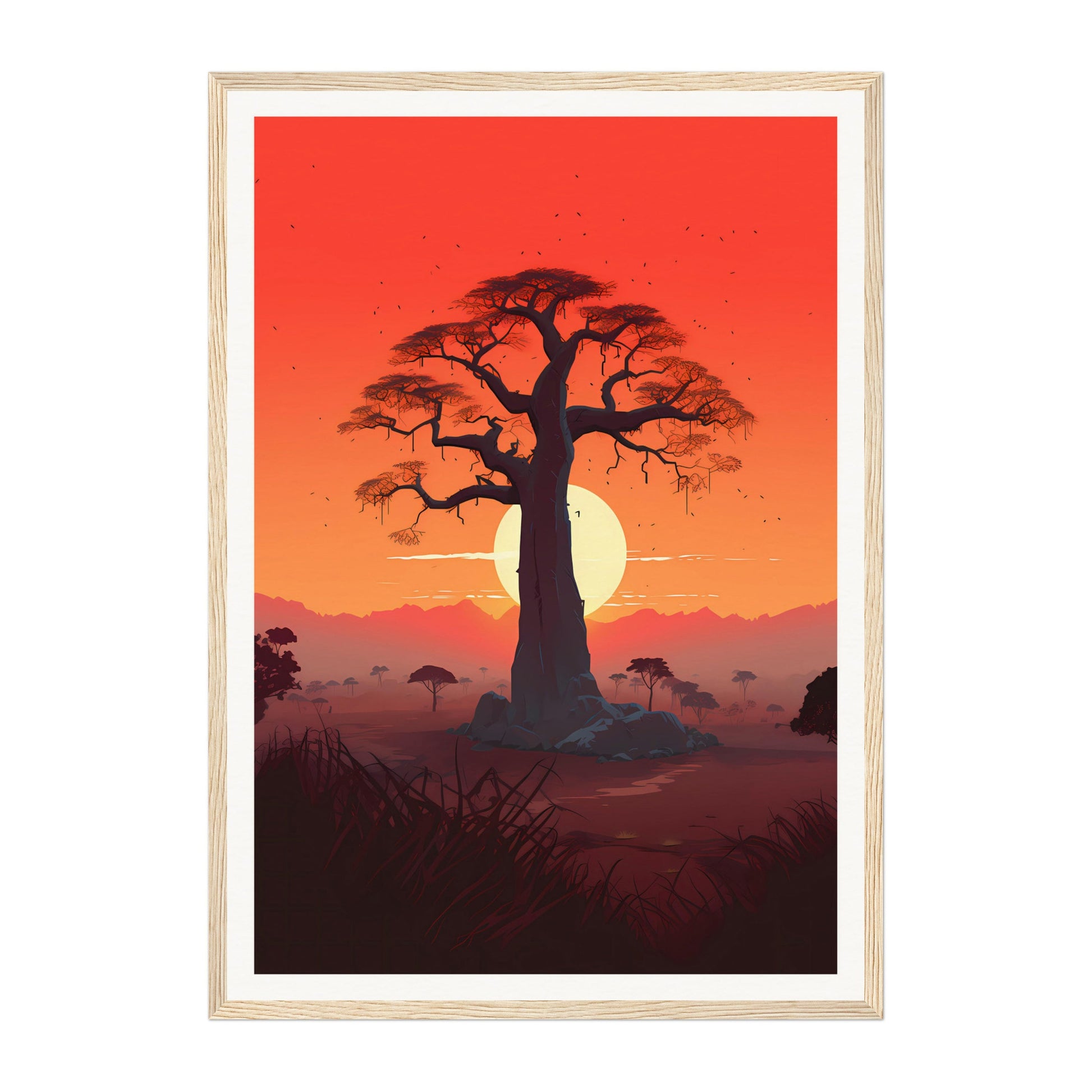 Baobabs, Madagascar Wall Art - Uncharted Borders